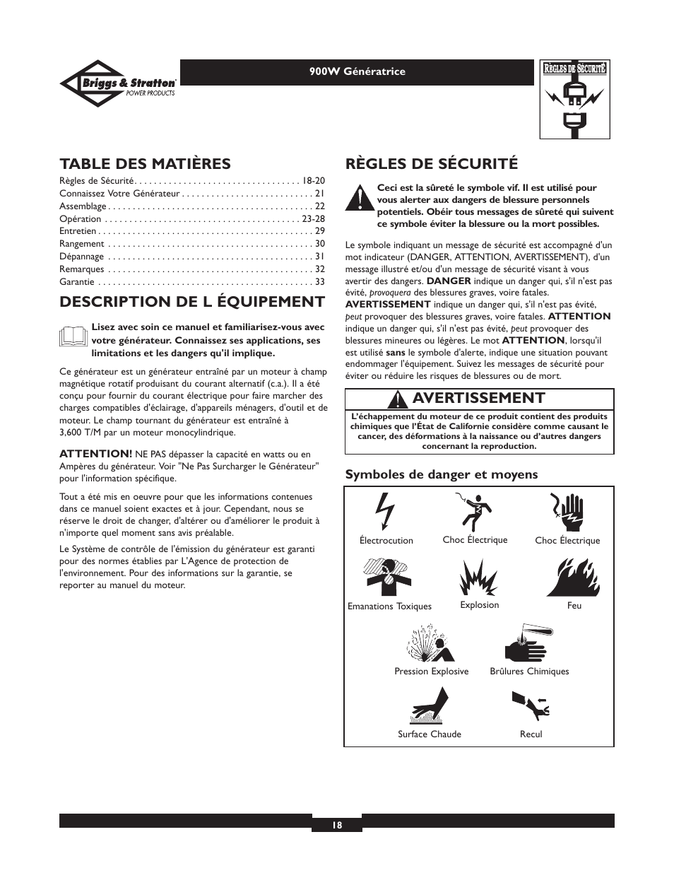 Briggs & Stratton Elite 01532-3 User Manual | Page 18 / 48