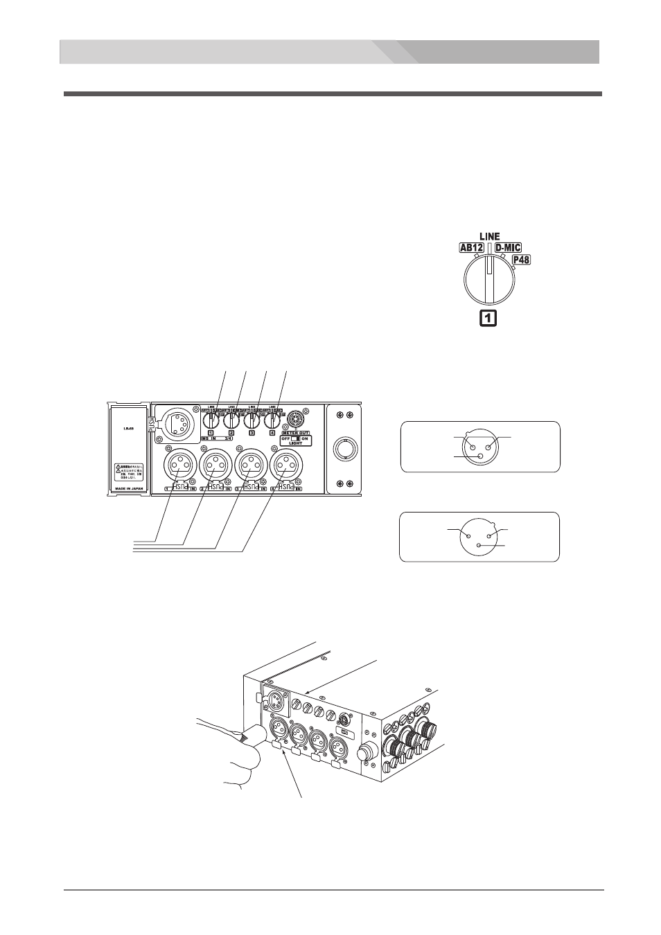 Input signal setting, 4 ch field mixer fs-40x | Nipros FS-40X User Manual | Page 14 / 23