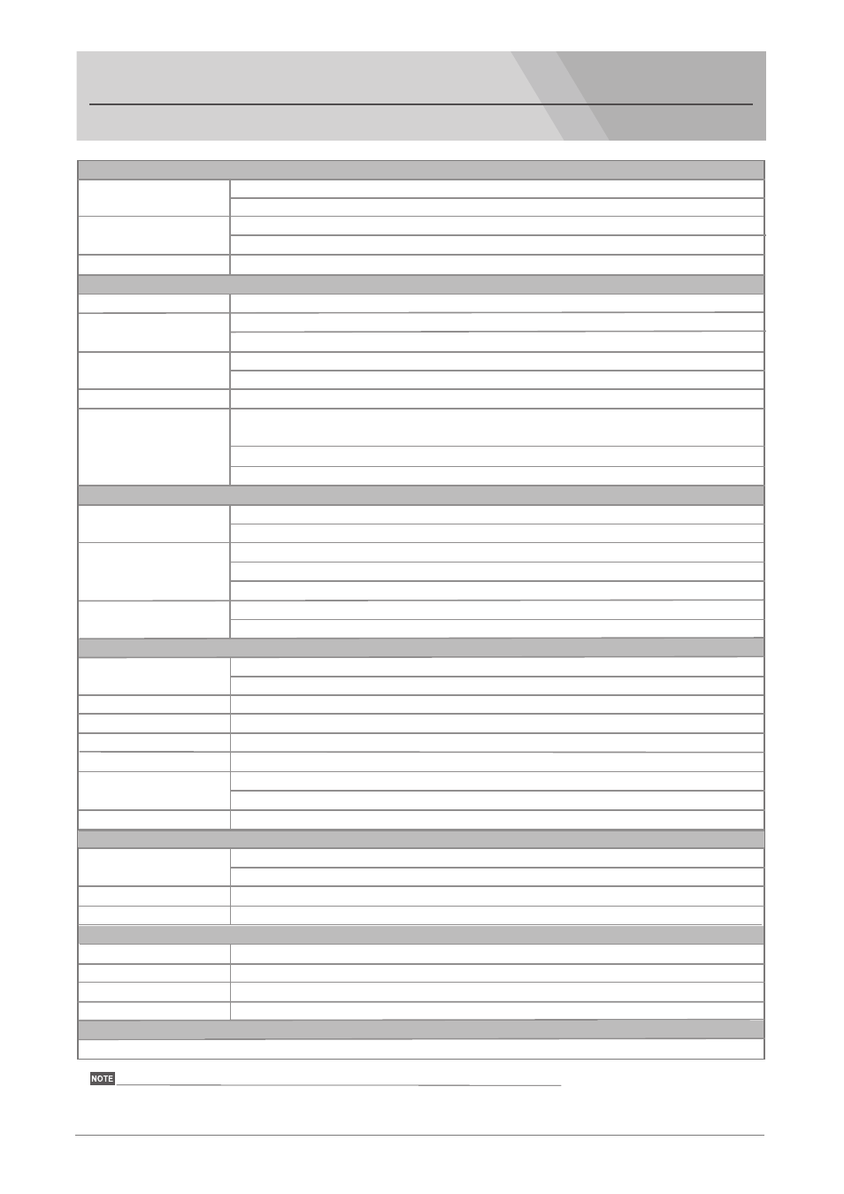 Speciﬁcations | Nipros FS-40X User Manual | Page 22 / 23