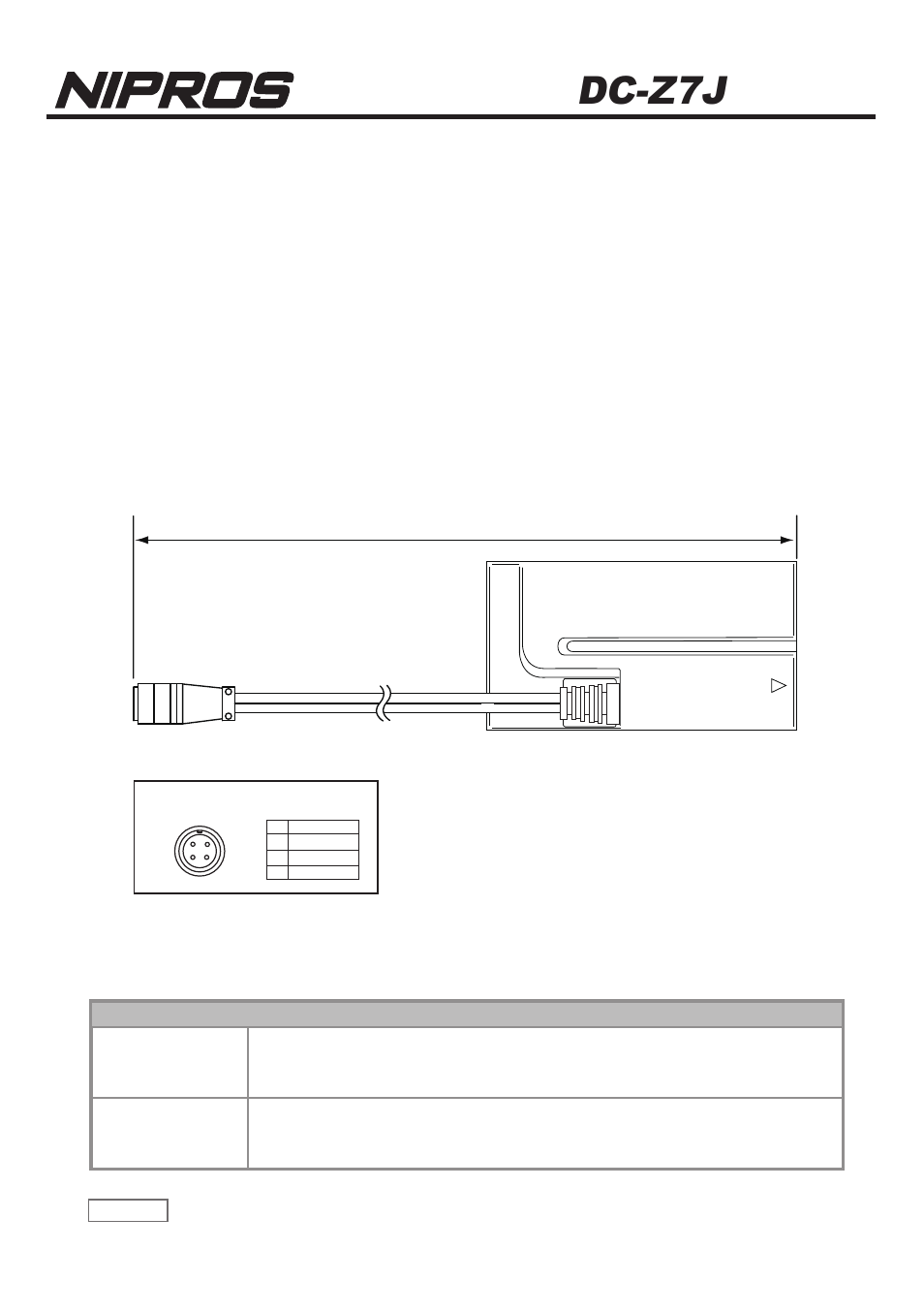 Nipros DC-Z7J User Manual | 1 page