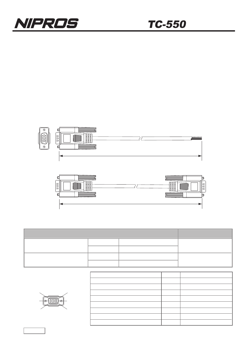 Nipros TC-550 User Manual | 1 page