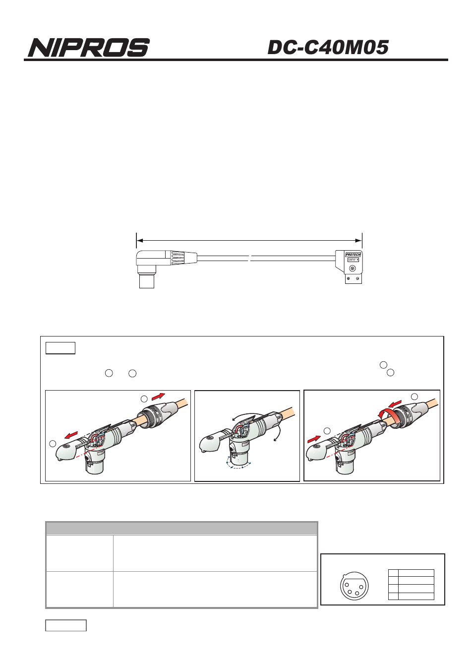 Nipros DC-C40M05 User Manual | 1 page