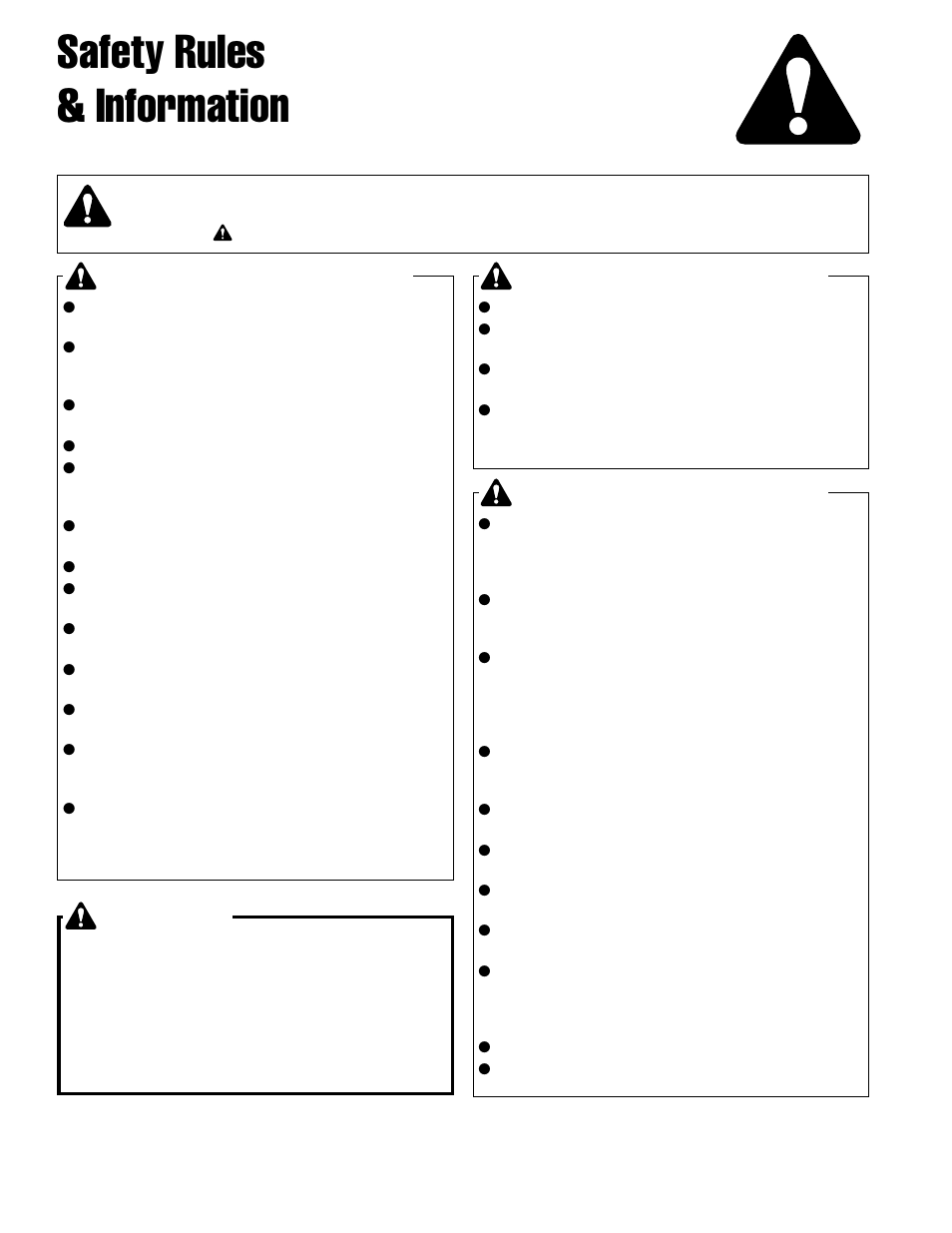 Safety rules & information, Operating safety, General warnings | Preparation, Danger, Operating on slopes can be dangerous | Briggs & Stratton 1694919 User Manual | Page 4 / 20