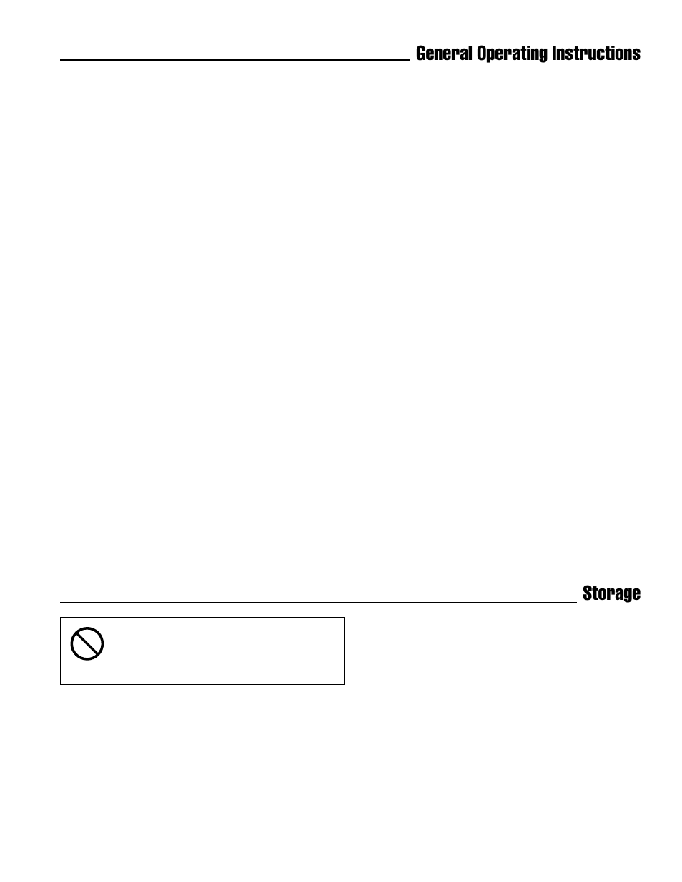 General operating instructions, Storage | Briggs & Stratton 1694919 User Manual | Page 7 / 20