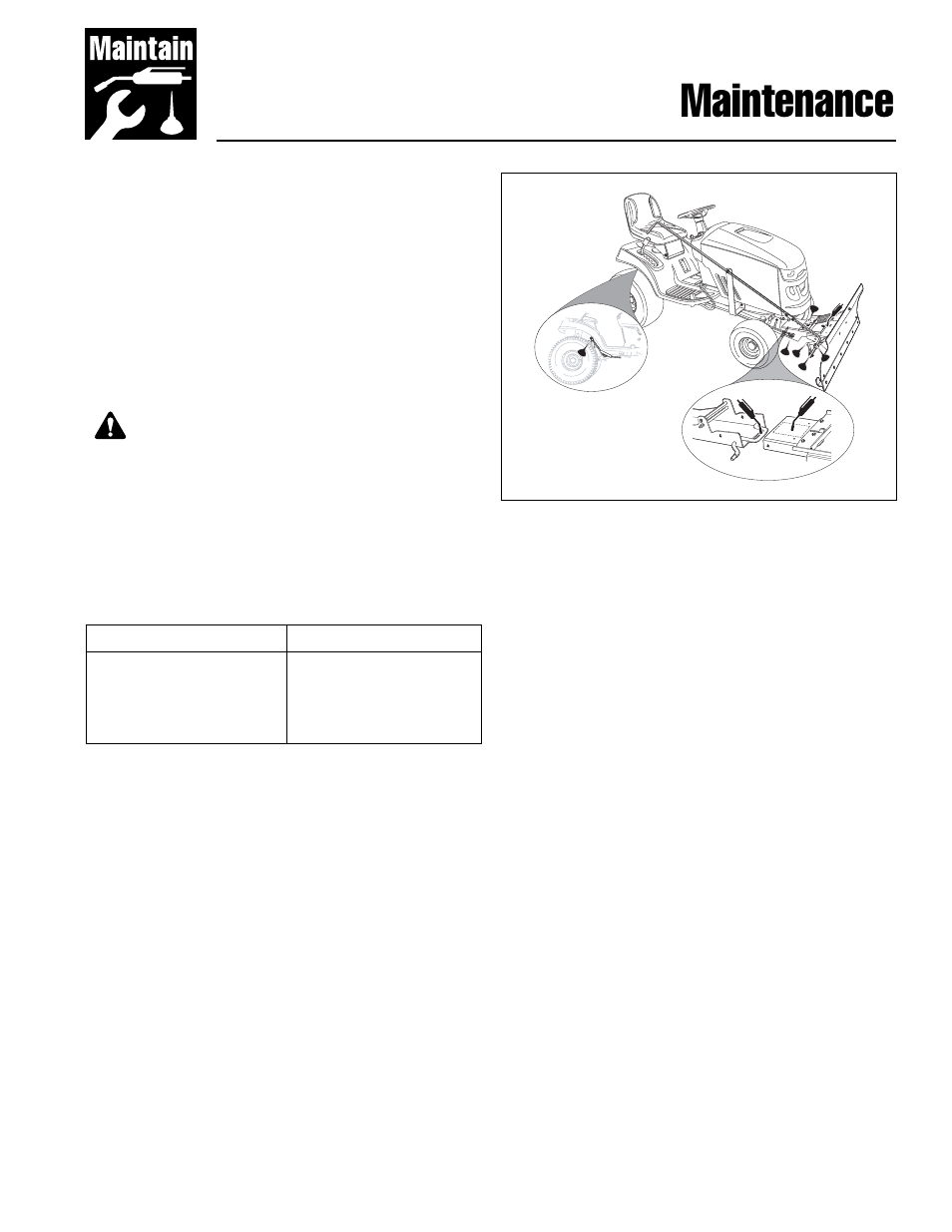 Maintenance, Warning | Briggs & Stratton 1694919 User Manual | Page 9 / 20
