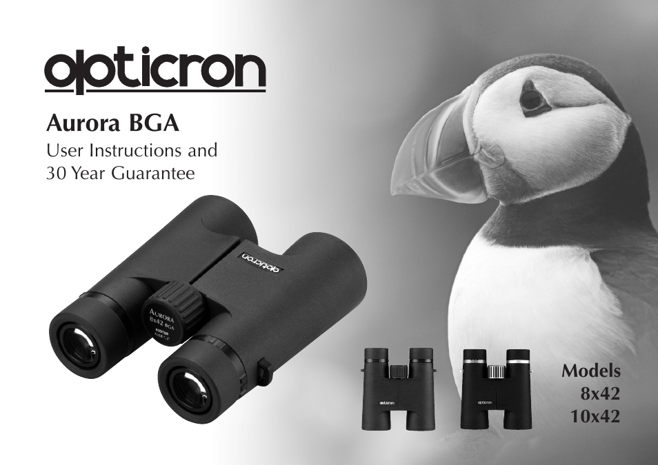 Opticron Aurora BGA User Manual | 8 pages