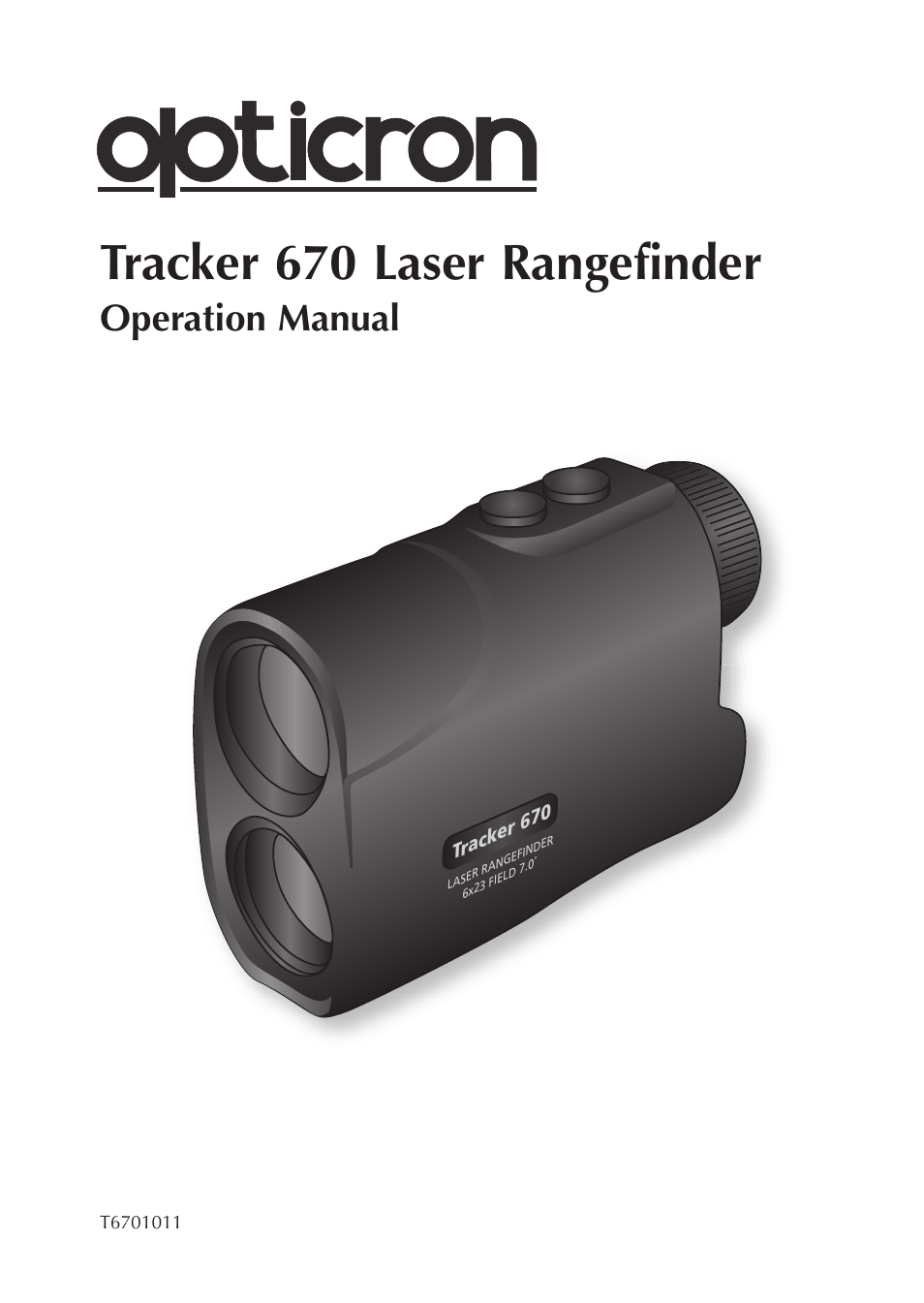 Opticron Tracker 670 User Manual | 8 pages