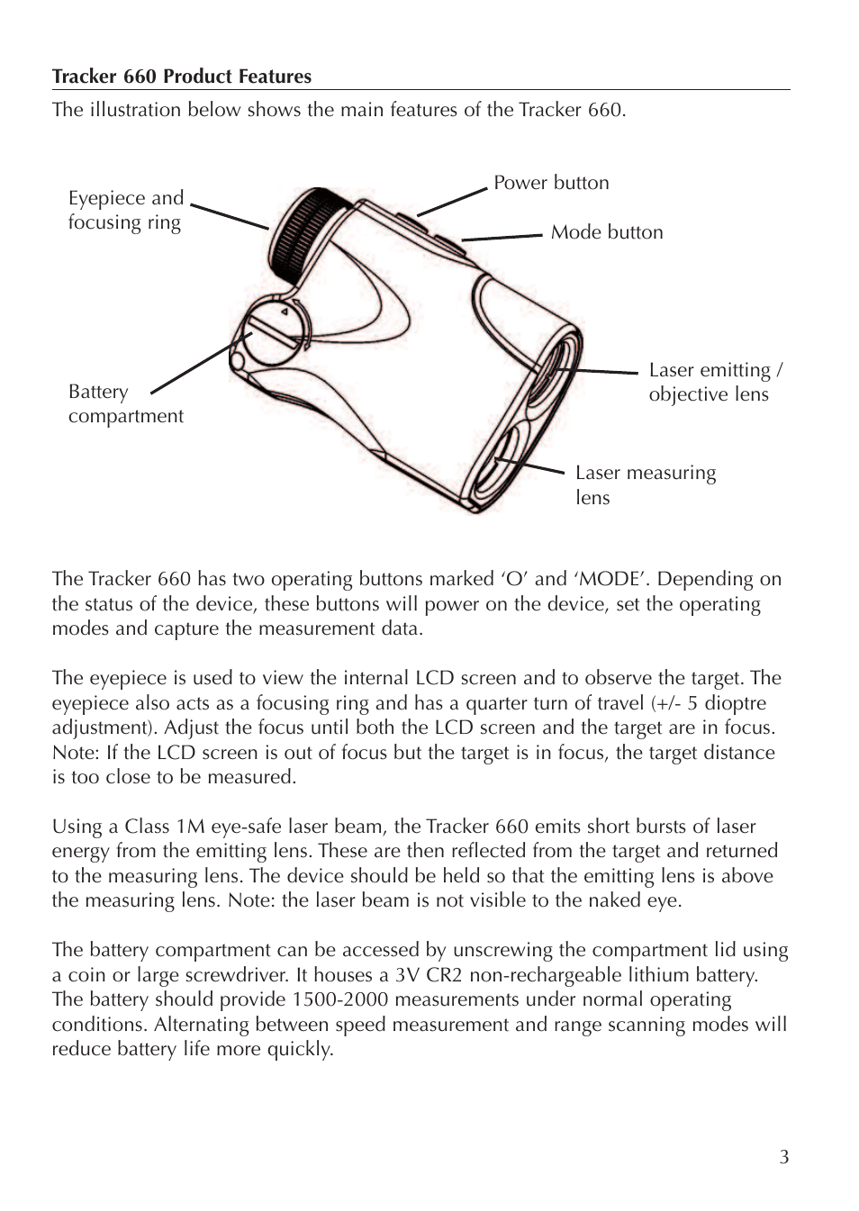 Opticron Tracker 660 User Manual | Page 3 / 8