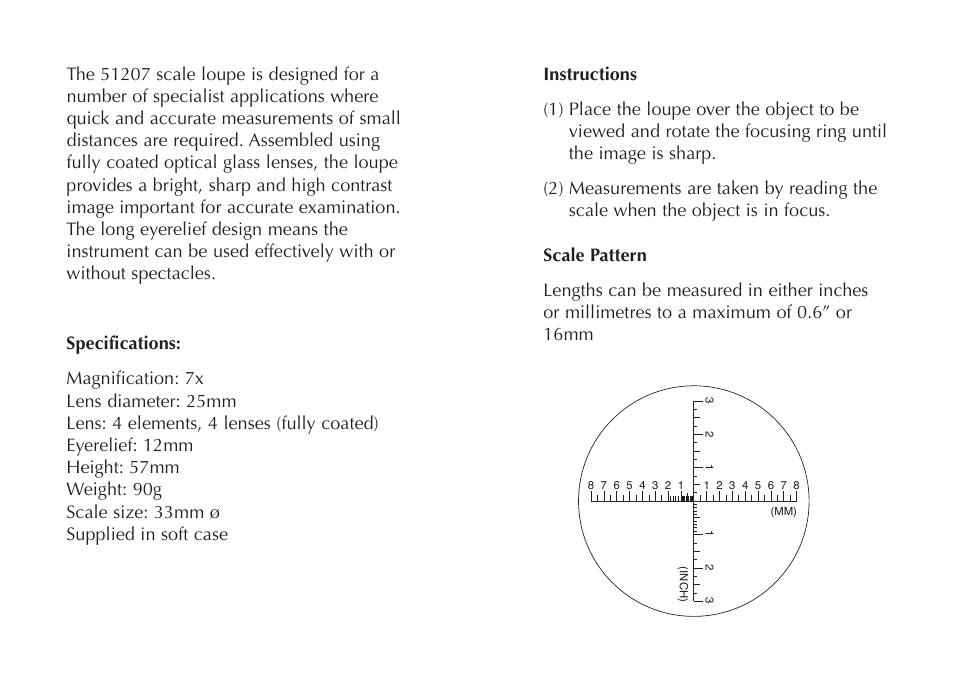 Opticron Scale Loupe User Manual | Page 2 / 2