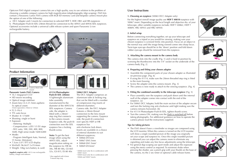 Opticron FS45 kits (2013) Panasonic User Manual | Page 2 / 2