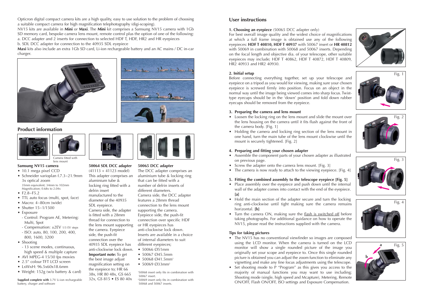 Opticron NV15 kits (2008) Samsung User Manual | Page 2 / 2