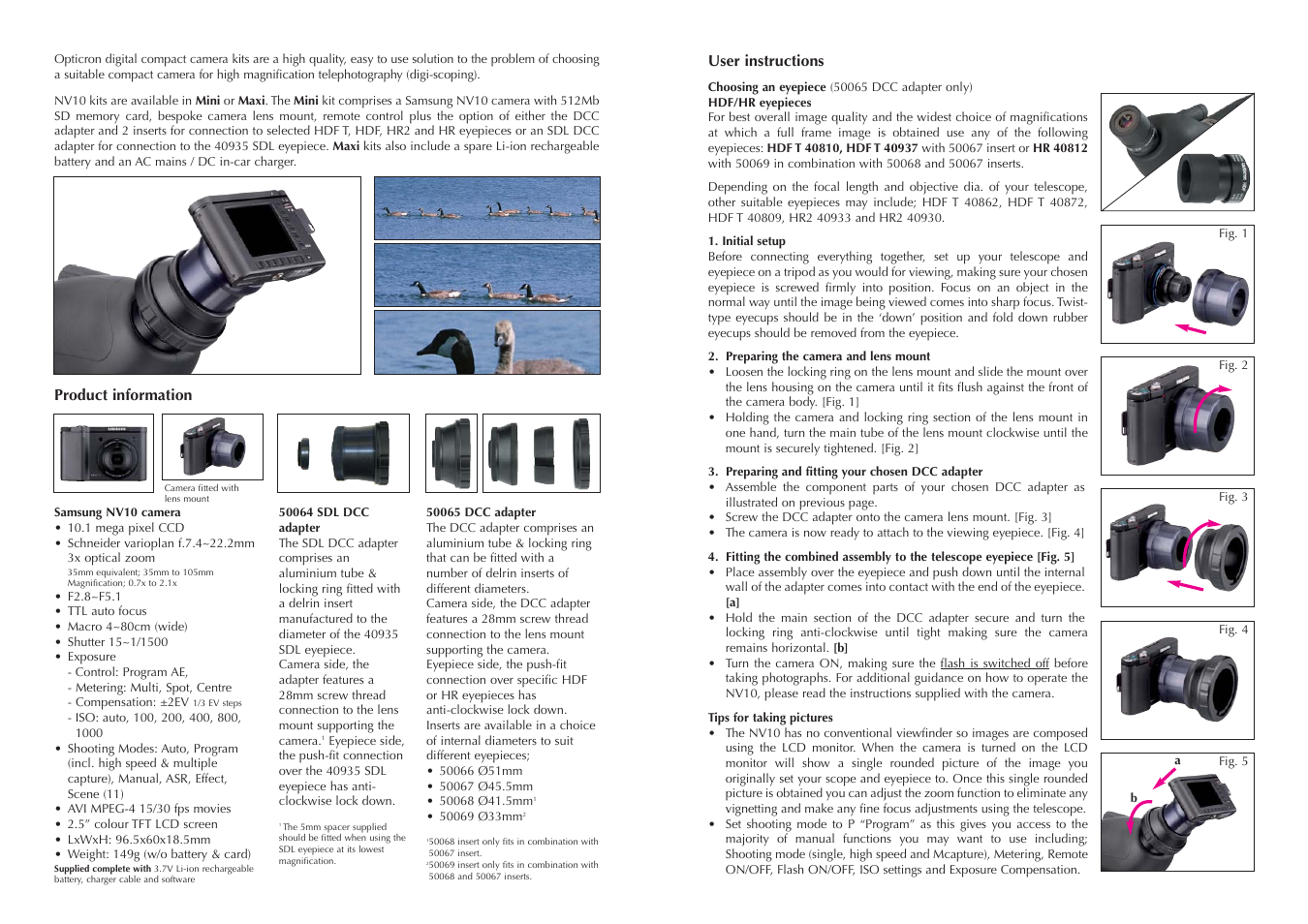 Opticron NV10 kits (2007) Samsung User Manual | Page 2 / 2