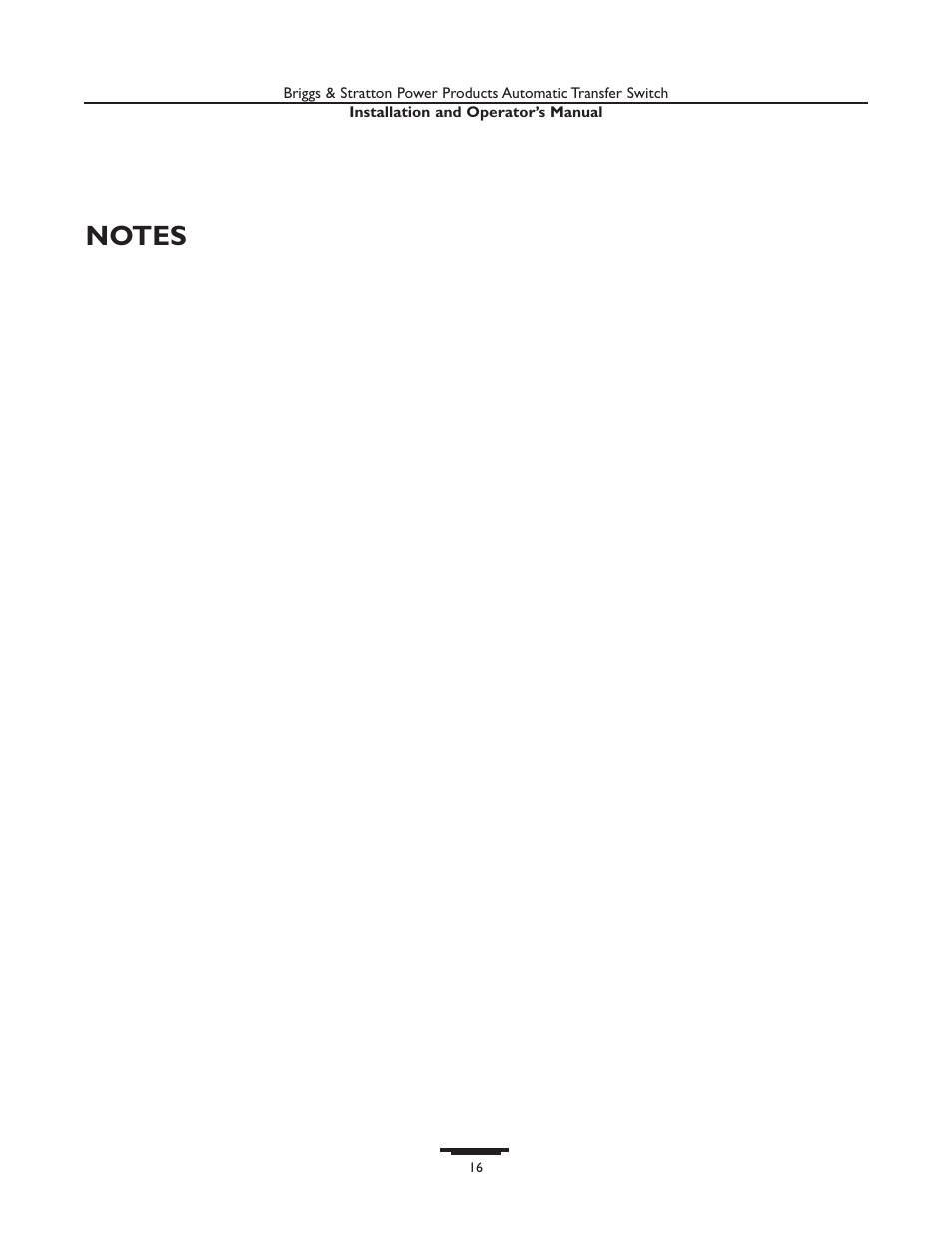 Briggs & Stratton 01814-0 User Manual | Page 16 / 36