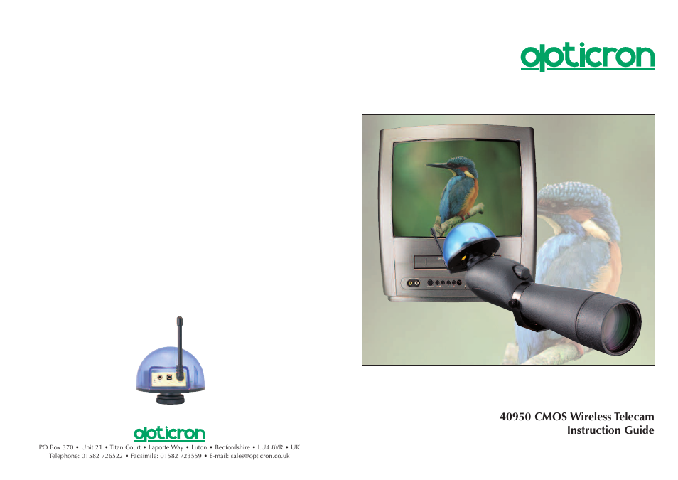 Opticron CMOS Telecam User Manual | 2 pages