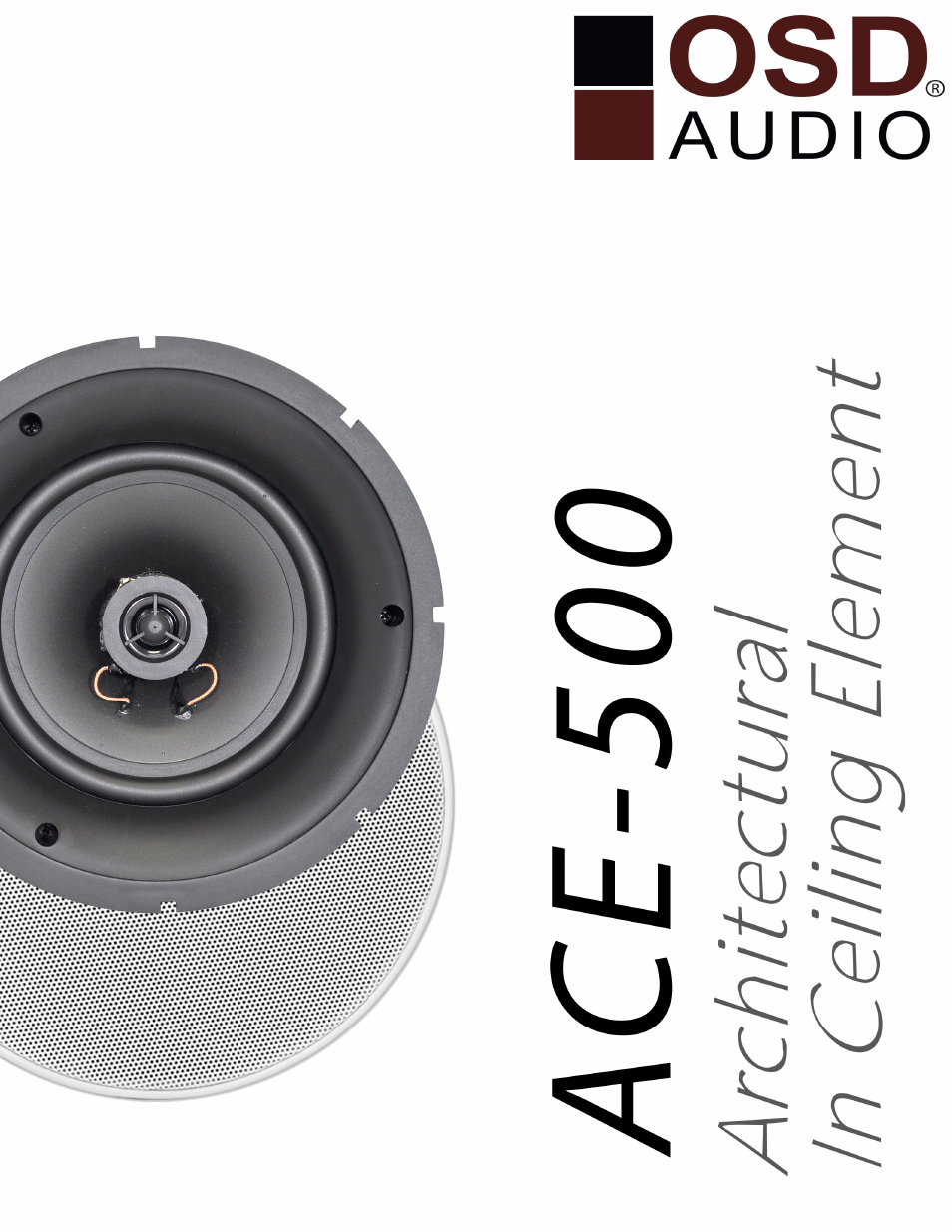 OSD Audio ACE500 User Manual | 5 pages