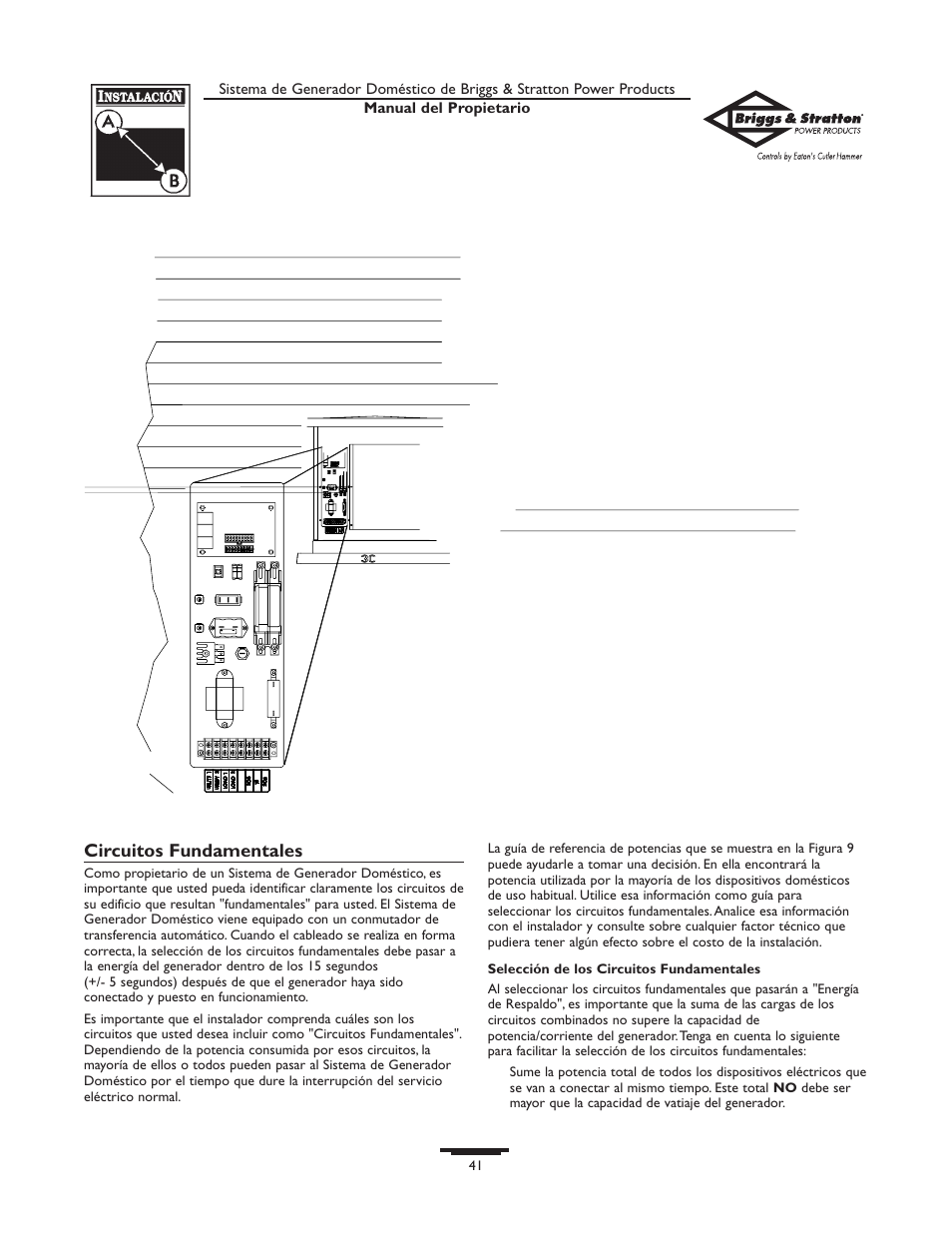 Briggs & Stratton 10000  Rated Watts User Manual | Page 41 / 72