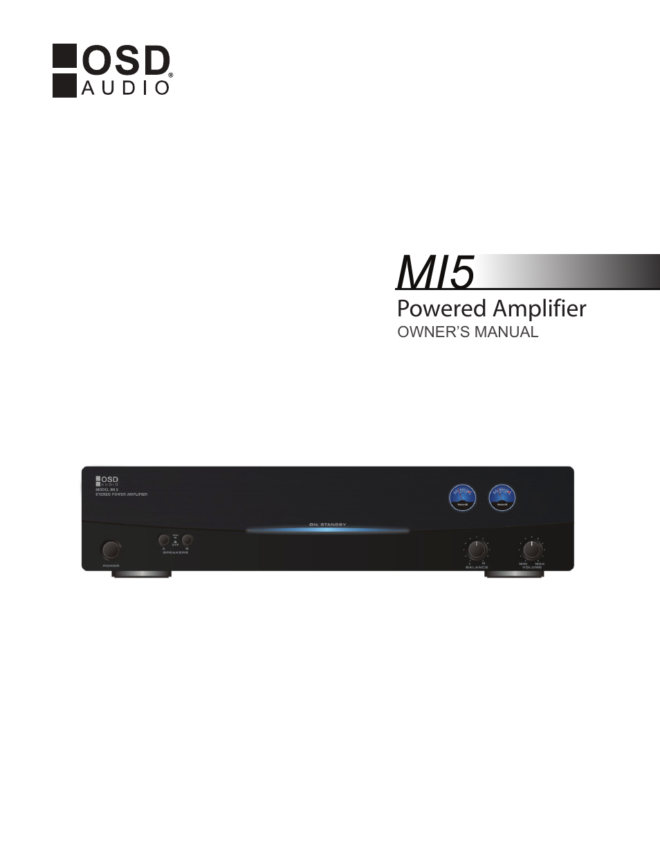 OSD Audio MI-5 User Manual | 6 pages