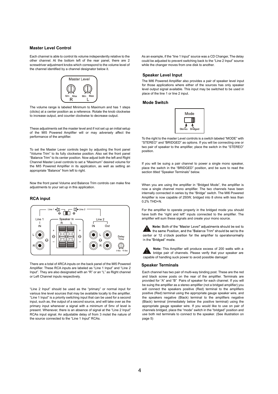 OSD Audio MI-5 User Manual | Page 4 / 6