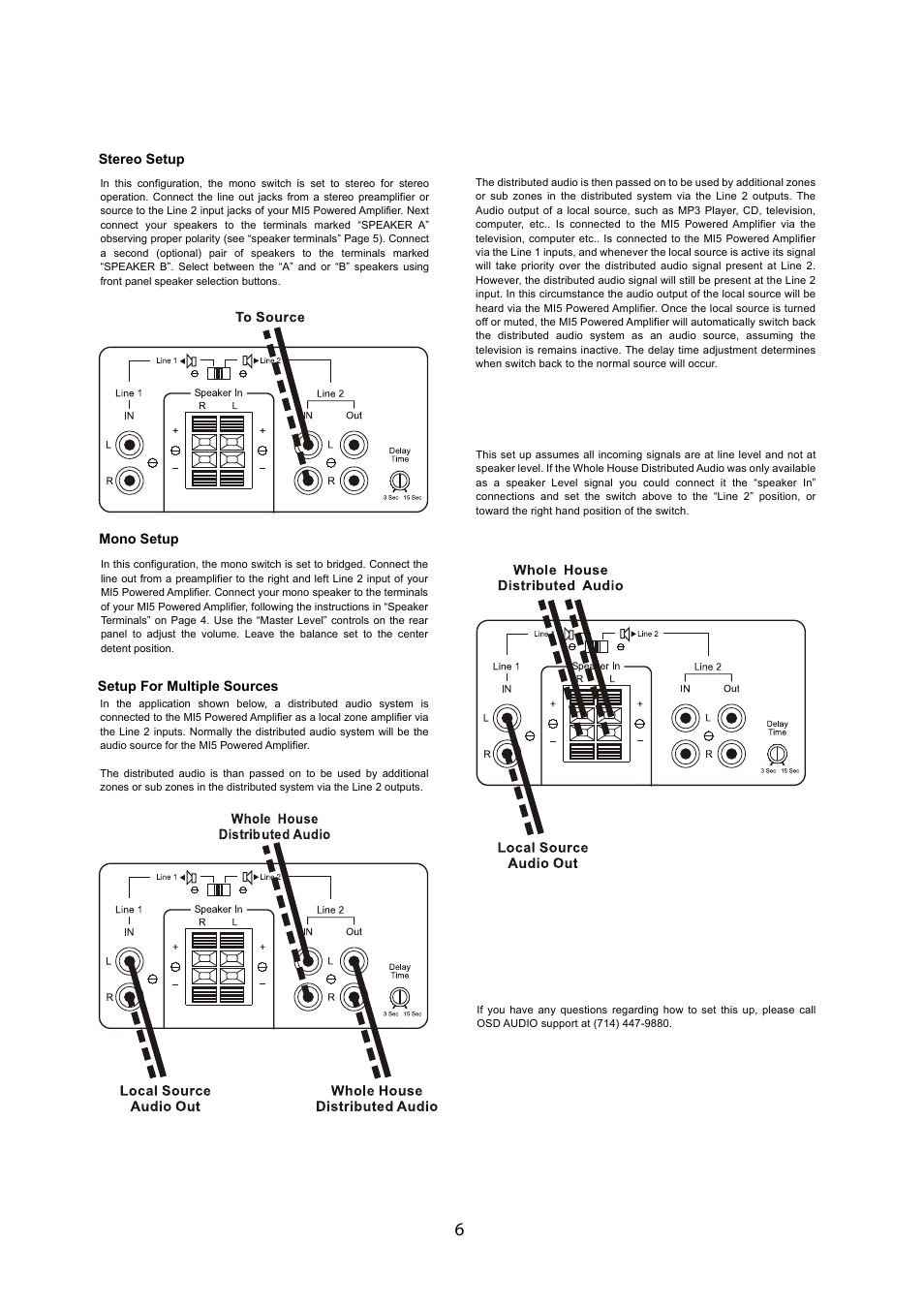 OSD Audio MI-5 User Manual | Page 6 / 6