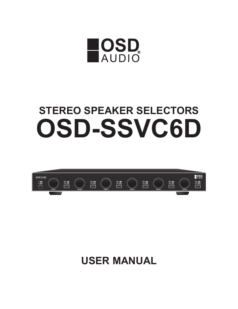 OSD Audio SSVC6D User Manual | 6 pages