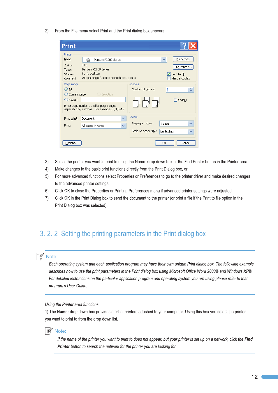 Pantum P2050 User Manual | Page 19 / 61
