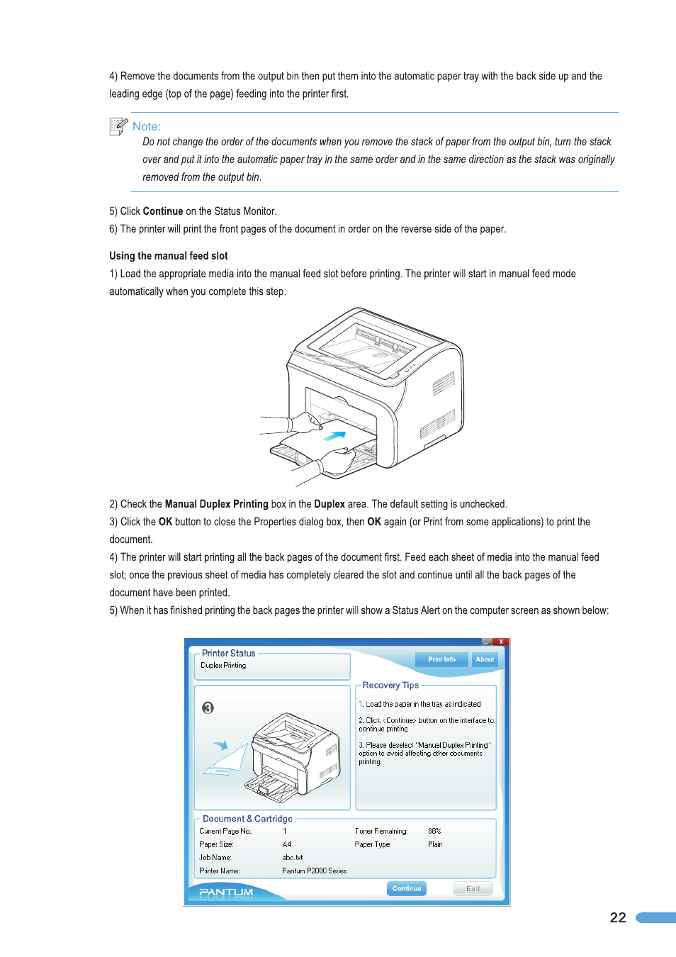 Pantum P2050 User Manual | Page 29 / 61