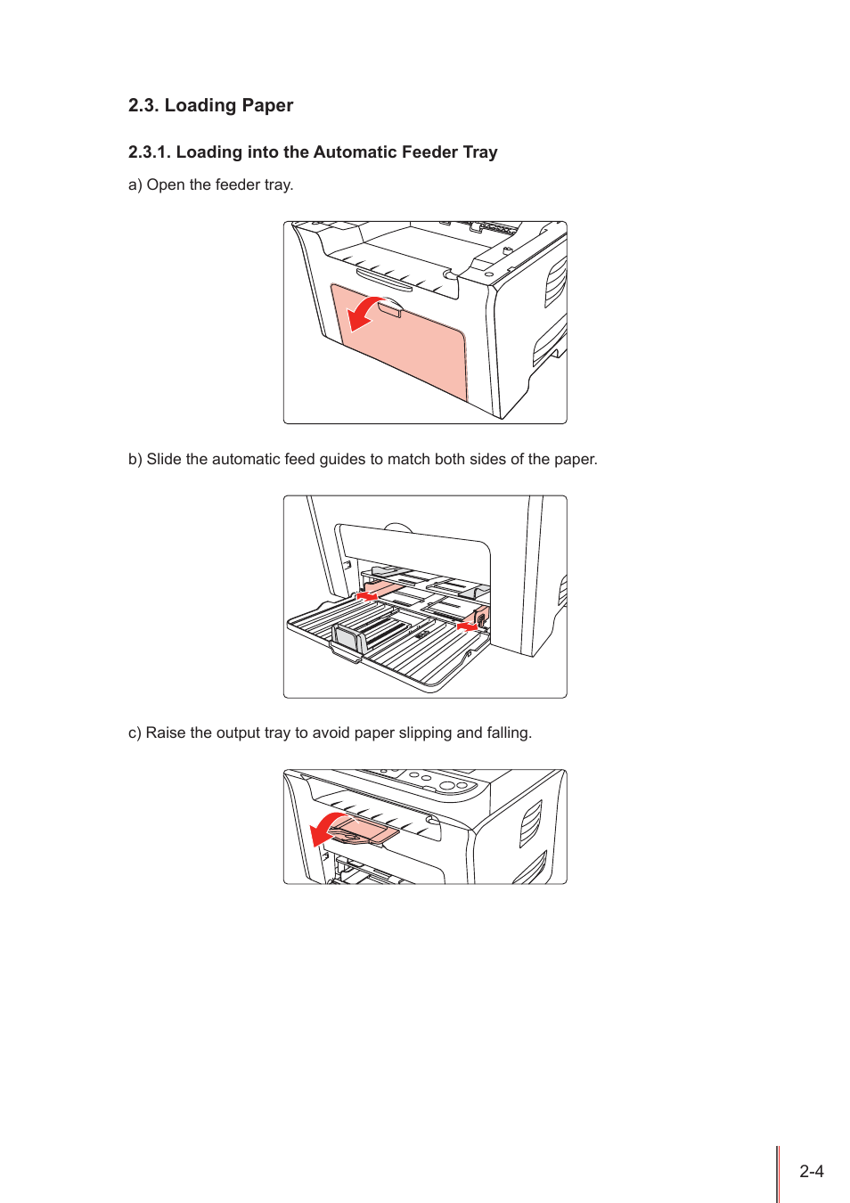 Loading paper, Loading into the automatic feeder tray, Loading paper -4 | Loading into the automatic feeder tray -4 | Pantum M5005 User Manual | Page 19 / 92