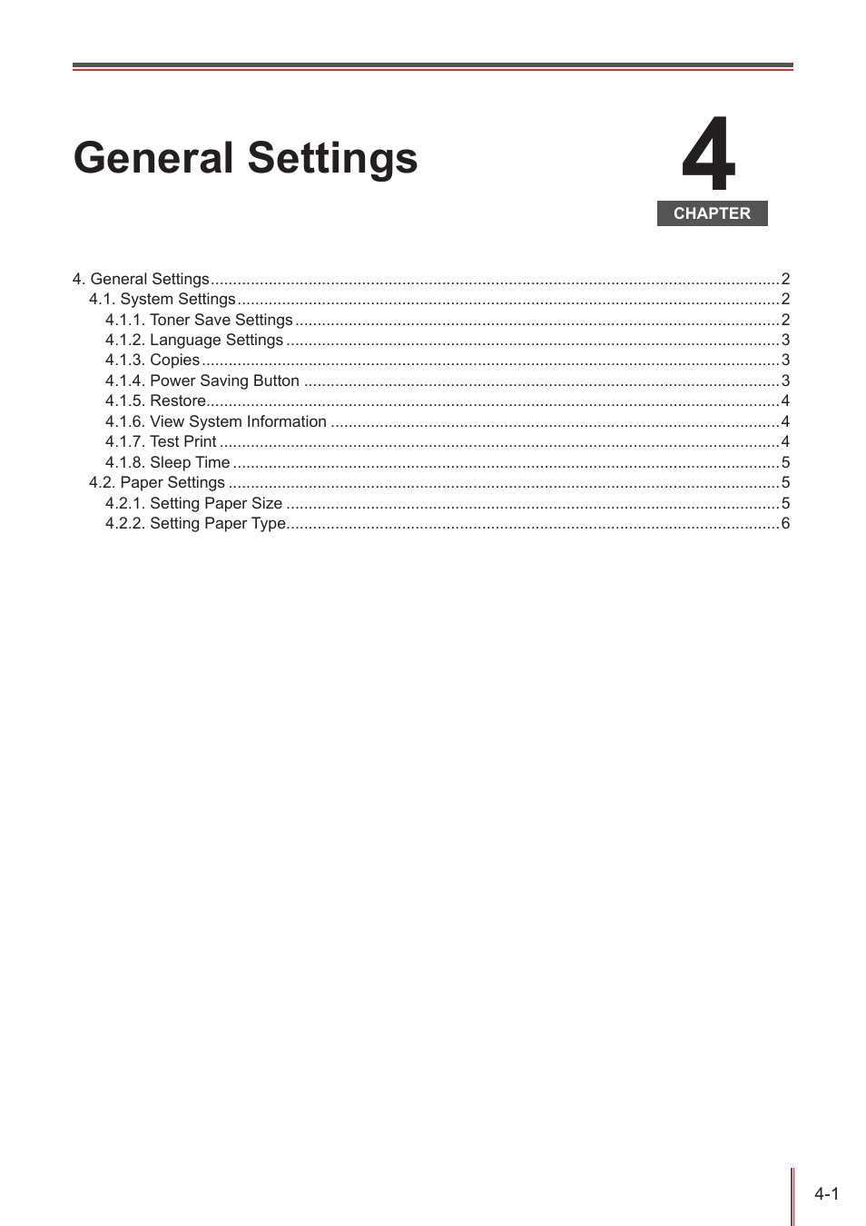 General settings | Pantum M5005 User Manual | Page 45 / 92
