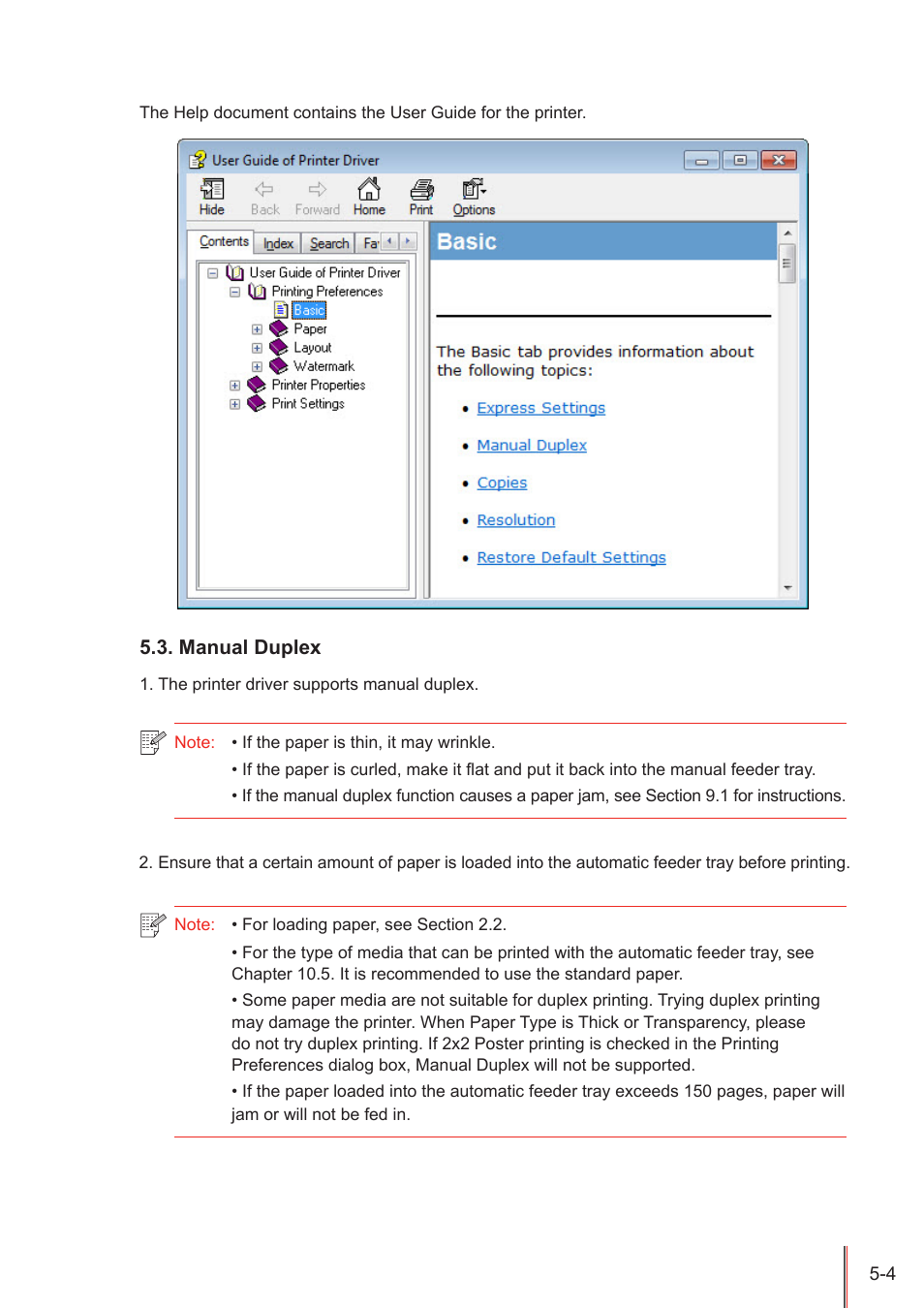Manual duplex, Manual duplex -4 | Pantum M5005 User Manual | Page 54 / 92