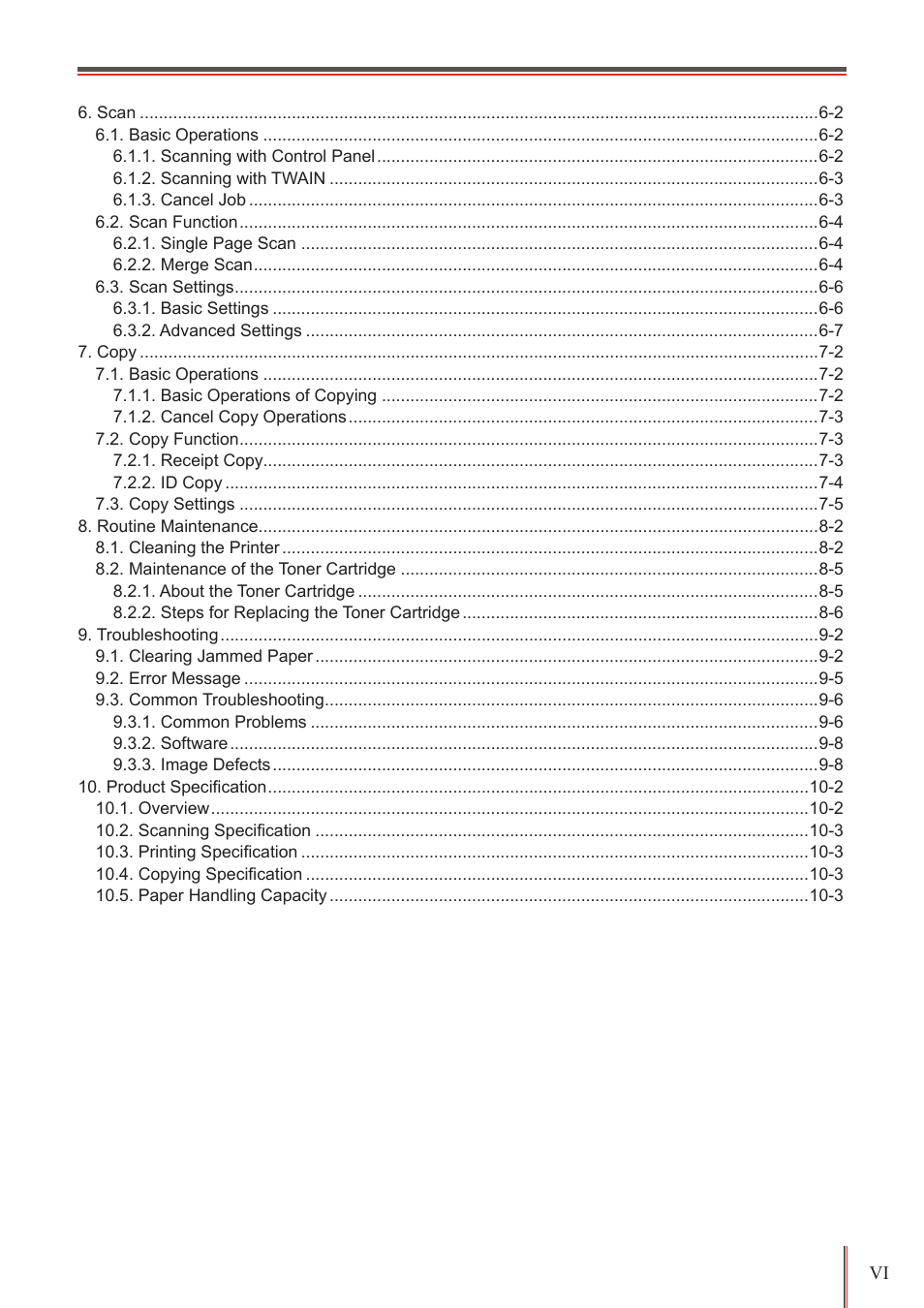 Pantum M5005 User Manual | Page 7 / 92