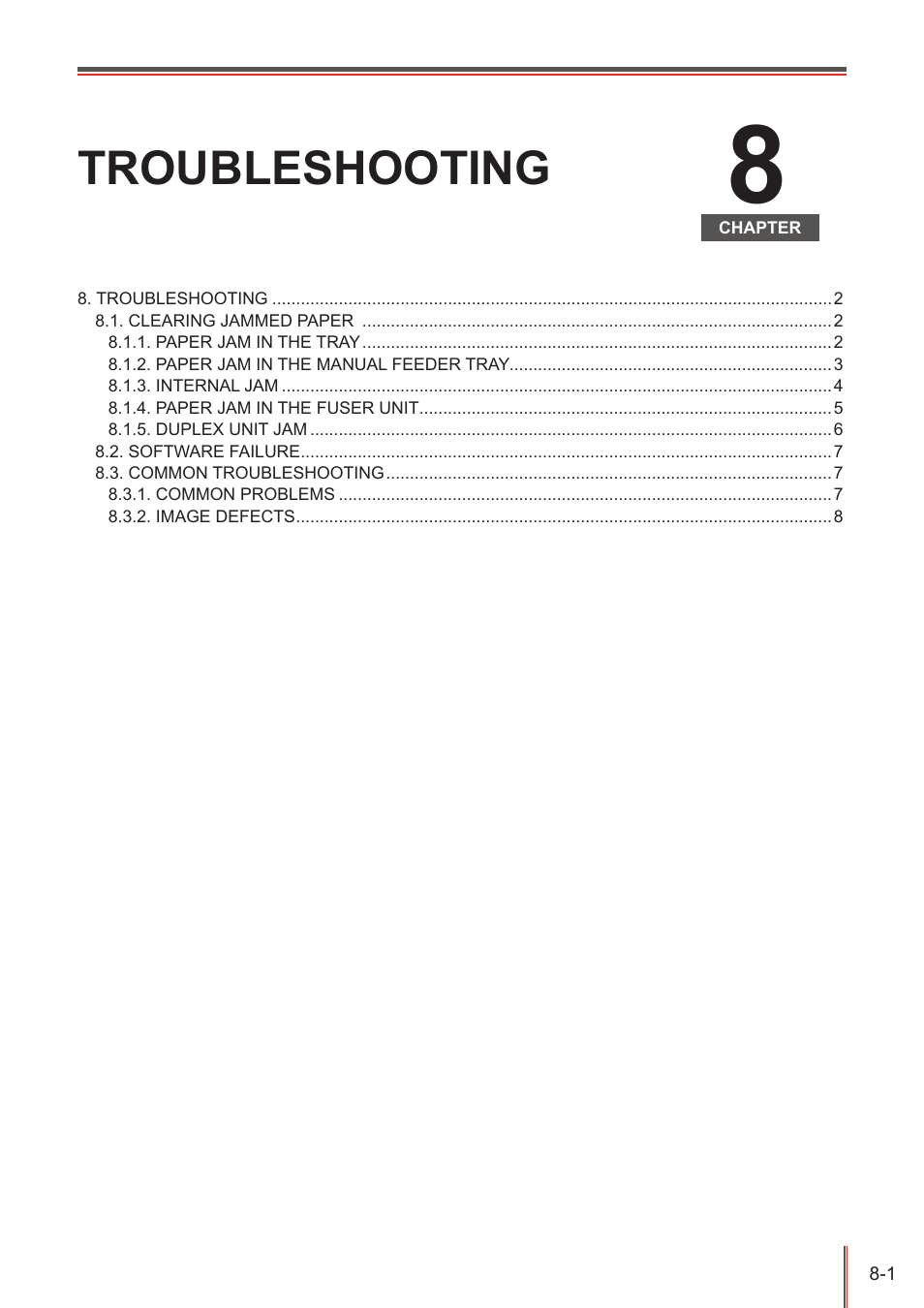 Troubleshooting | Pantum P3205D User Manual | Page 55 / 69