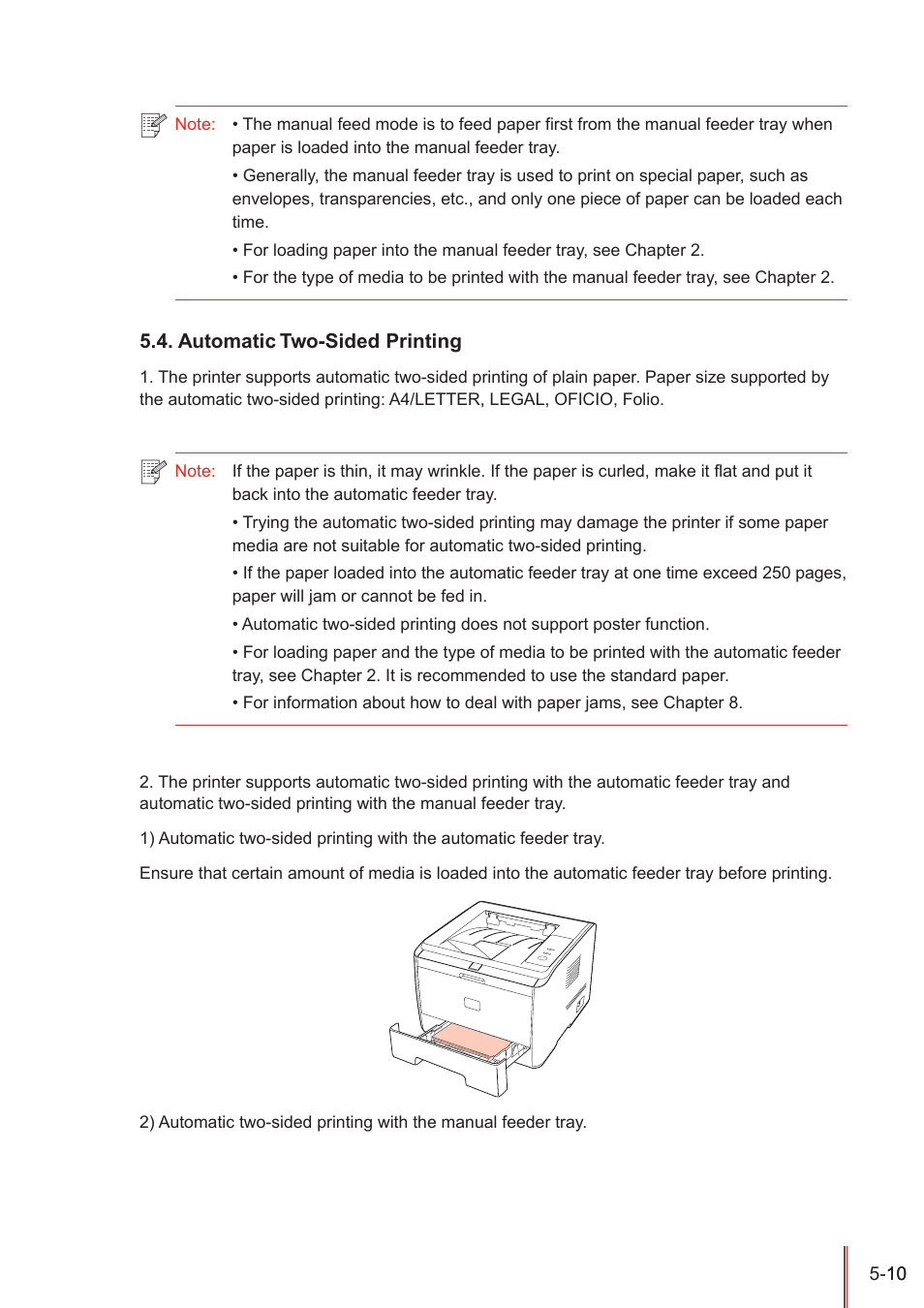 Automatic two-sided printing, Automatic two-sided printing -10 | Pantum P3100DN User Manual | Page 45 / 72