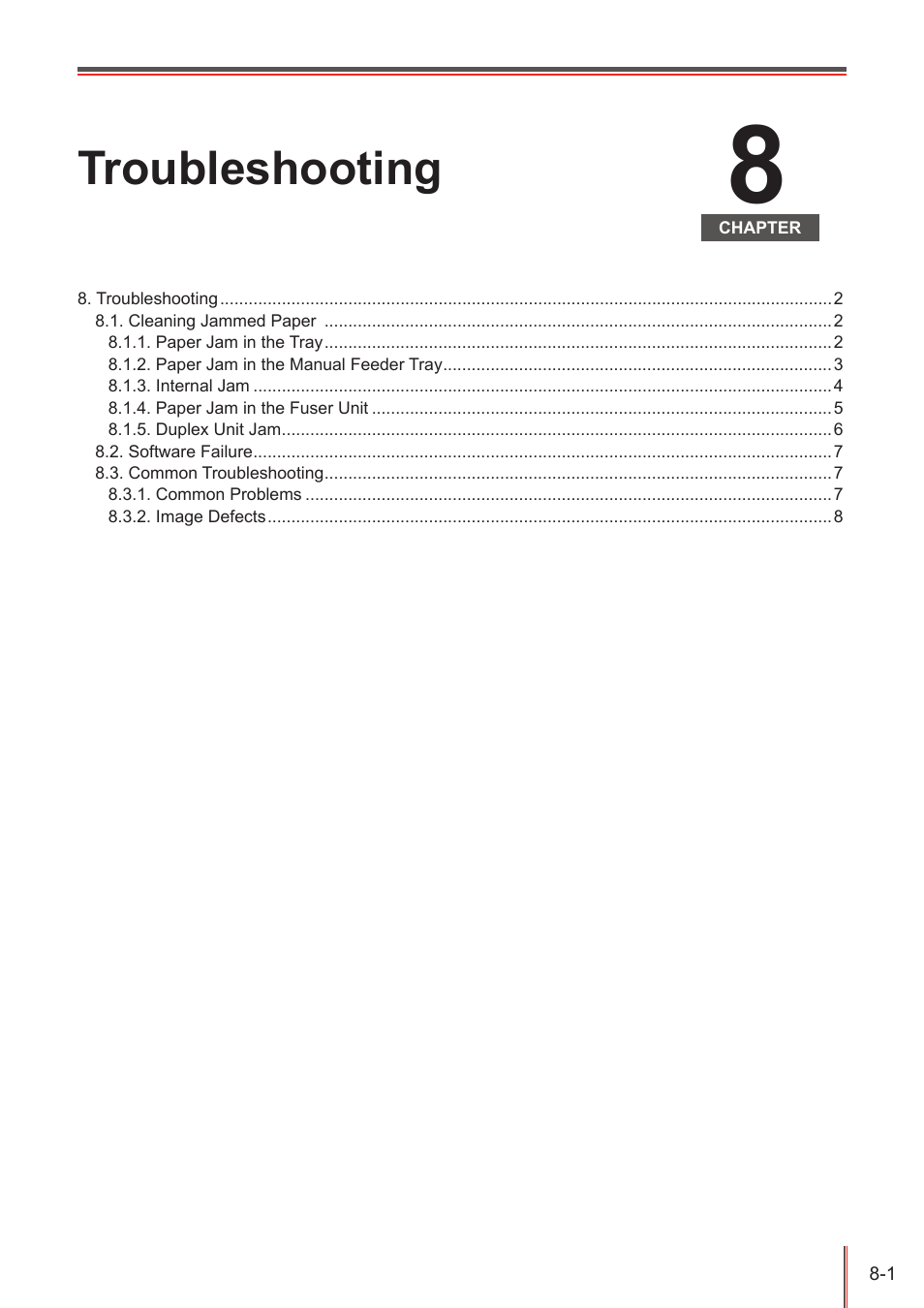 Troubleshooting | Pantum P3100DN User Manual | Page 58 / 72