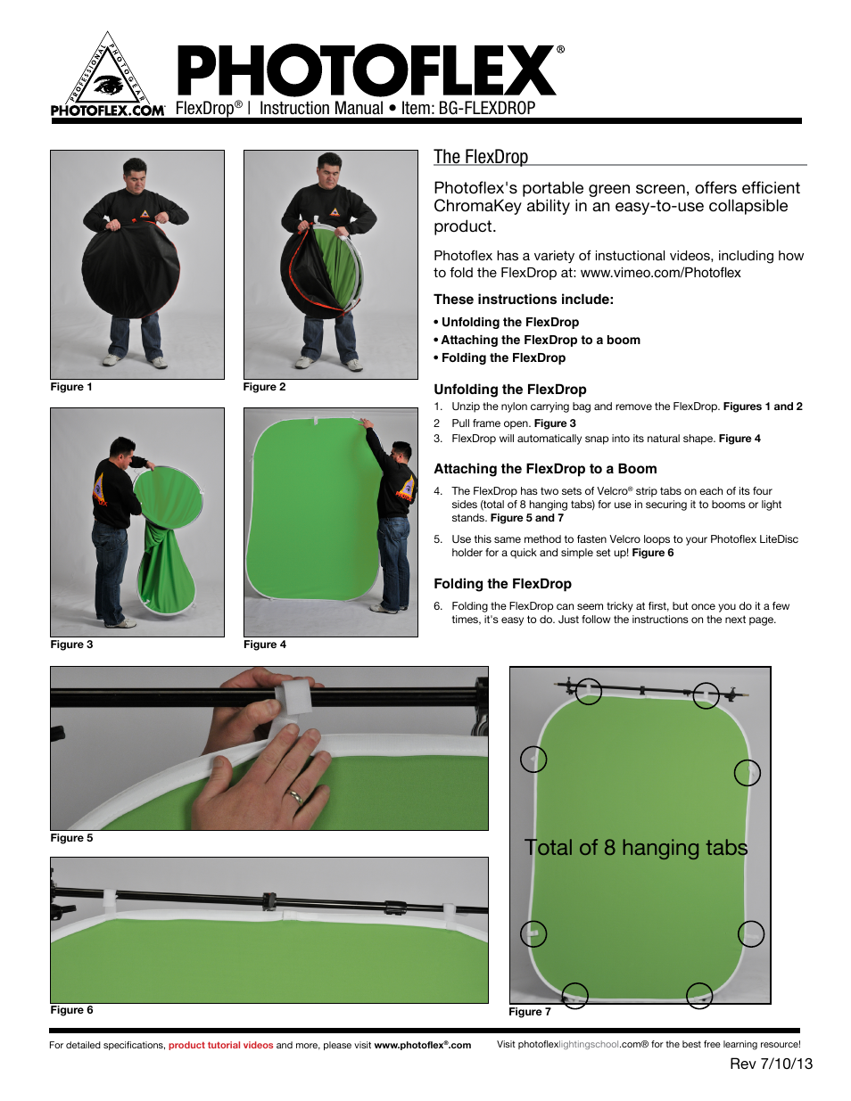 Photoflex BG-FLEXDROP FlexDrop User Manual | 2 pages