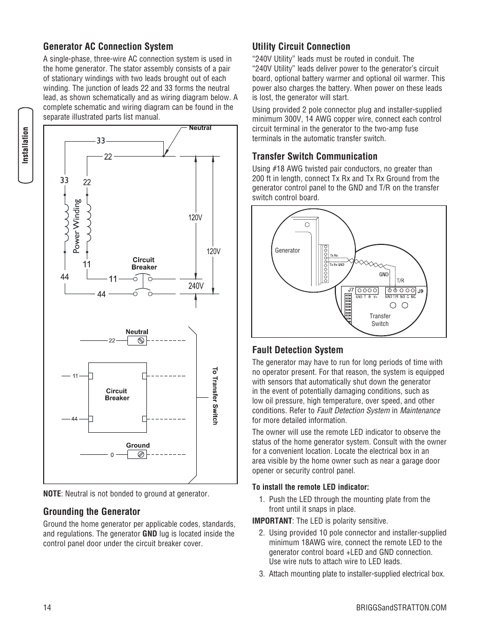 Briggs & Stratton 202826GS User Manual | Page 14 / 56