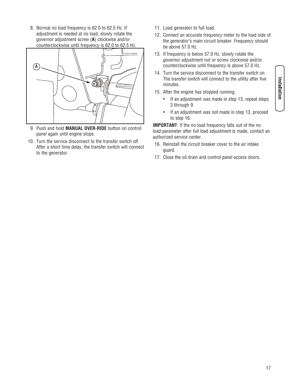 Briggs & Stratton 202826GS User Manual | Page 17 / 56