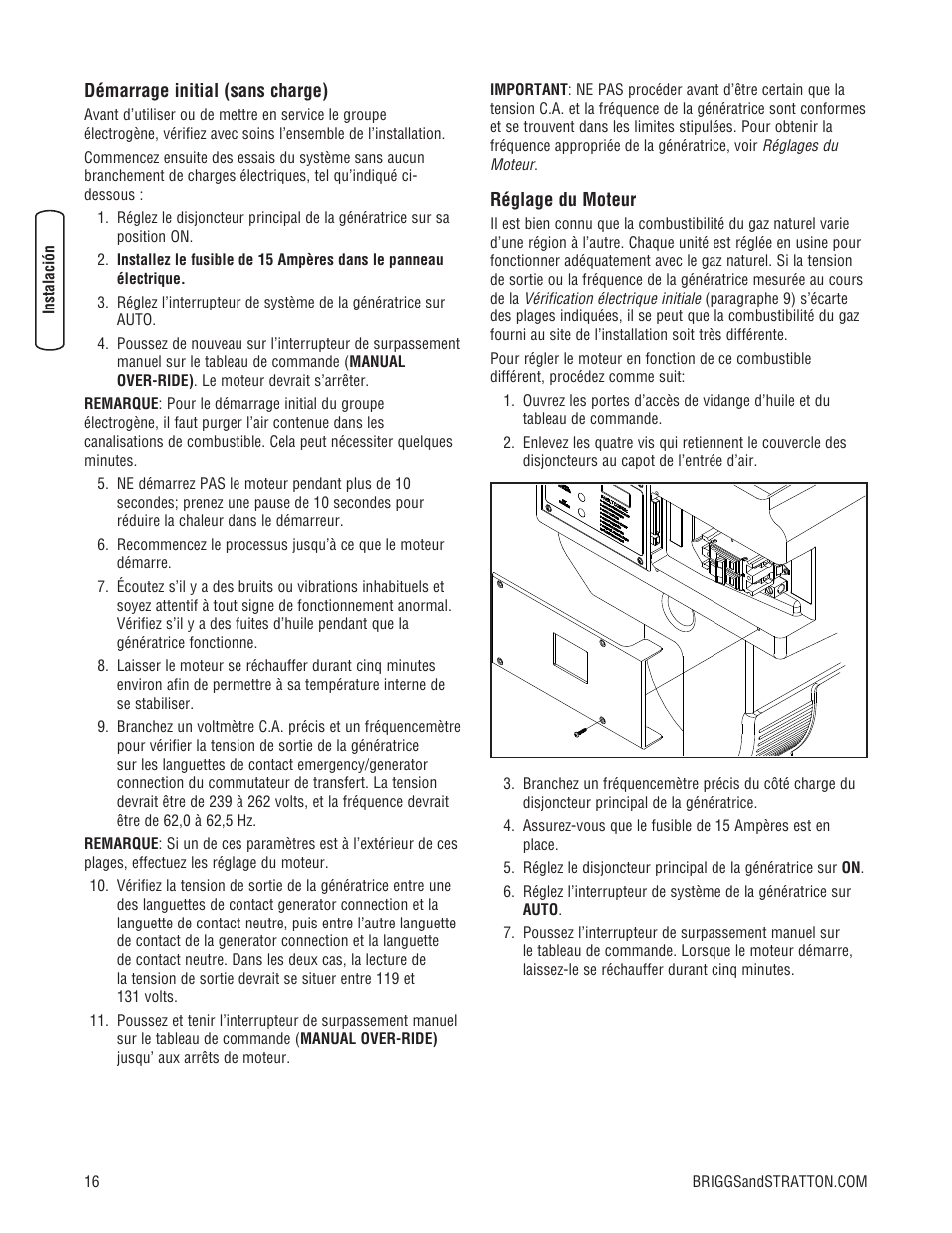 Briggs & Stratton 202826GS User Manual | Page 54 / 56