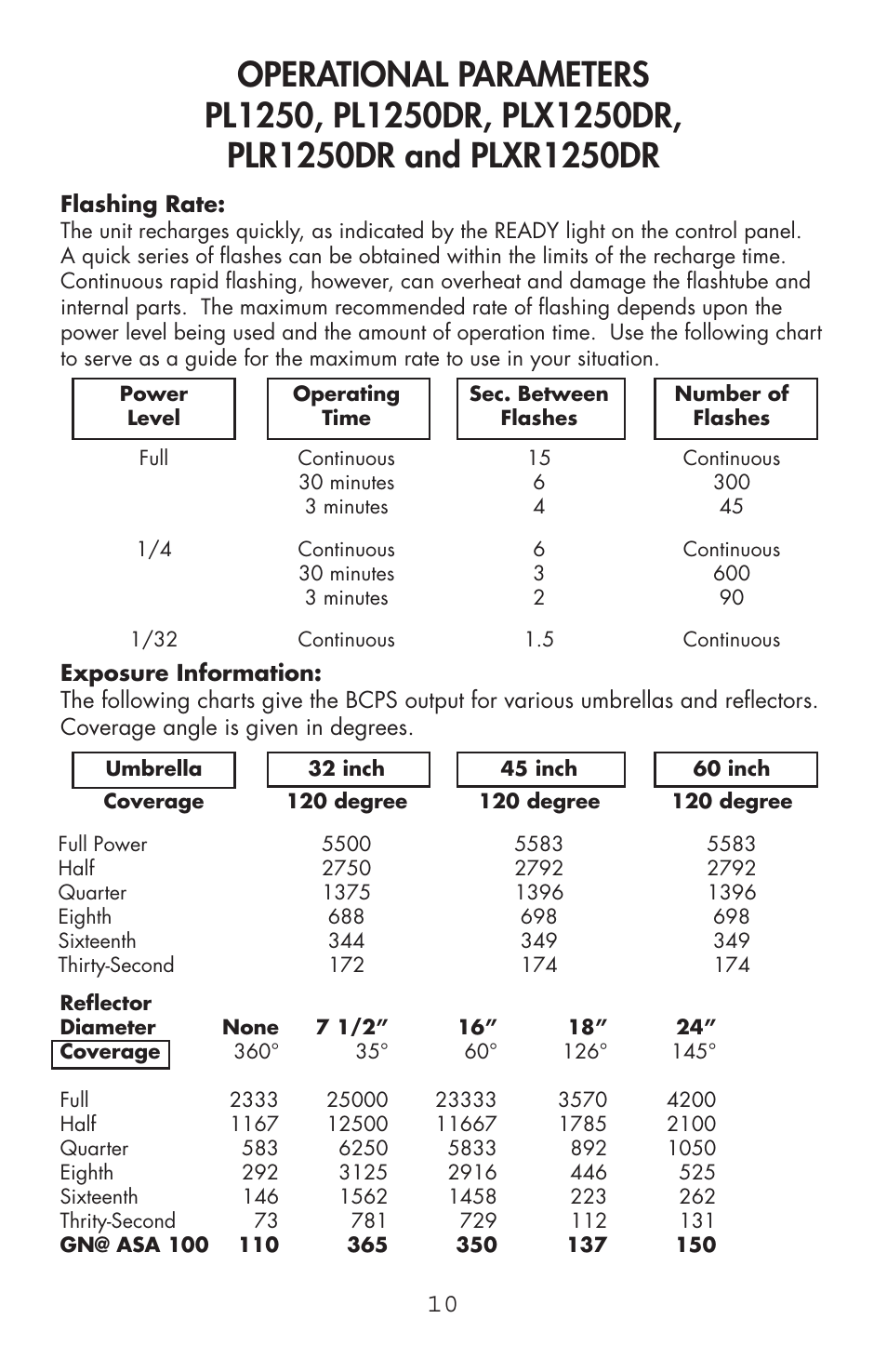 Photogenic Professional Lighting Powerlight Manual (various) User Manual | Page 10 / 28