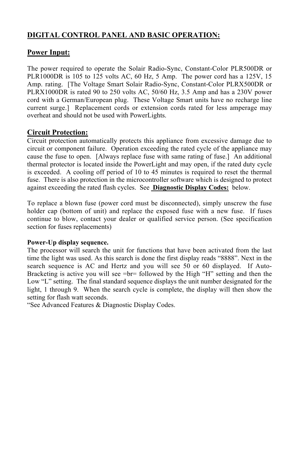 Photogenic Professional Lighting Radio Sync Solair User Manual | Page 5 / 24