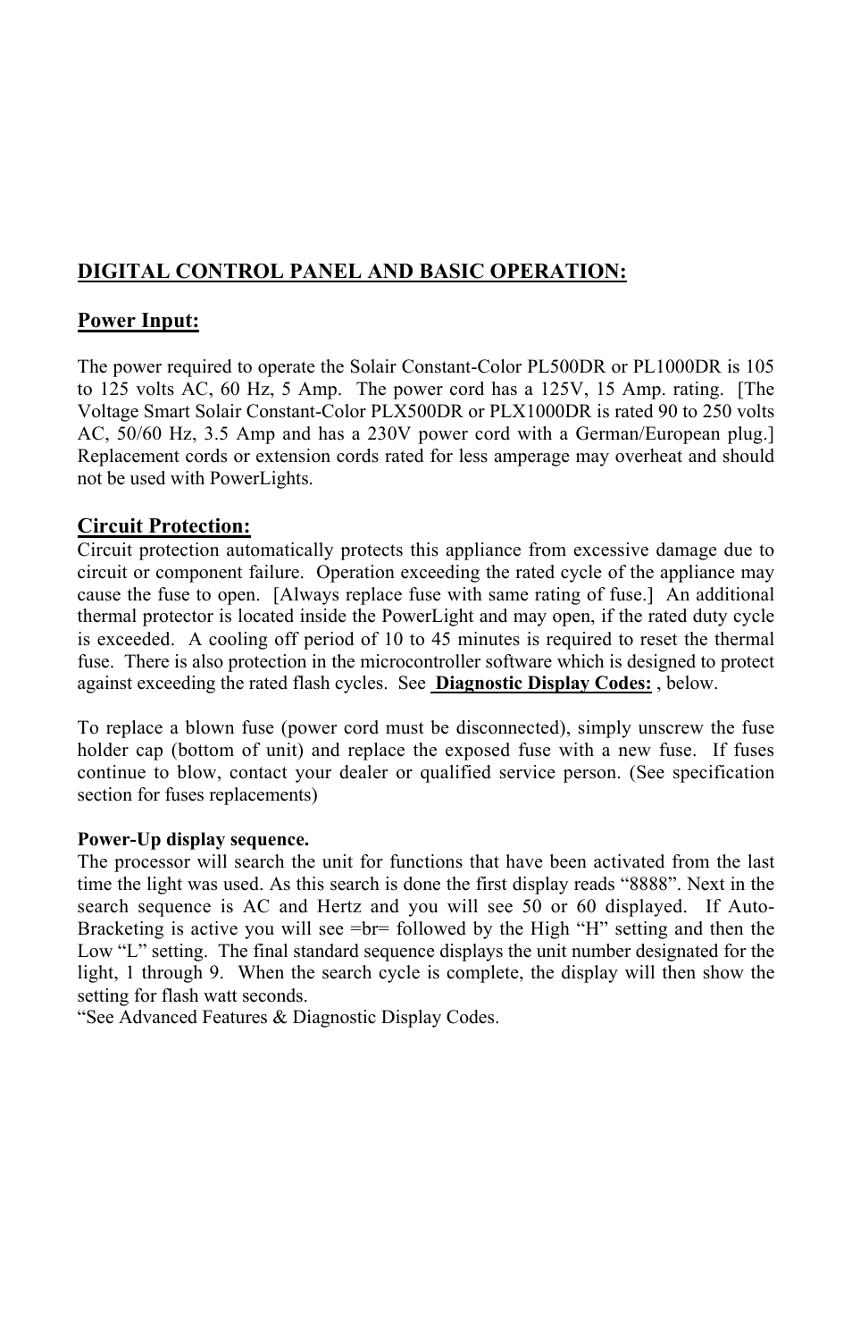 Photogenic Professional Lighting Solair User Manual | Page 5 / 24