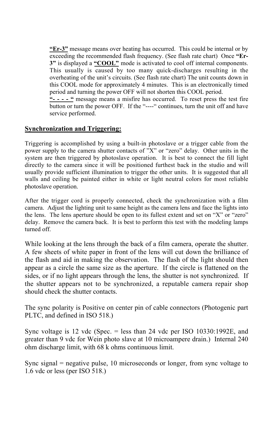 Photogenic Professional Lighting Solair User Manual | Page 8 / 24