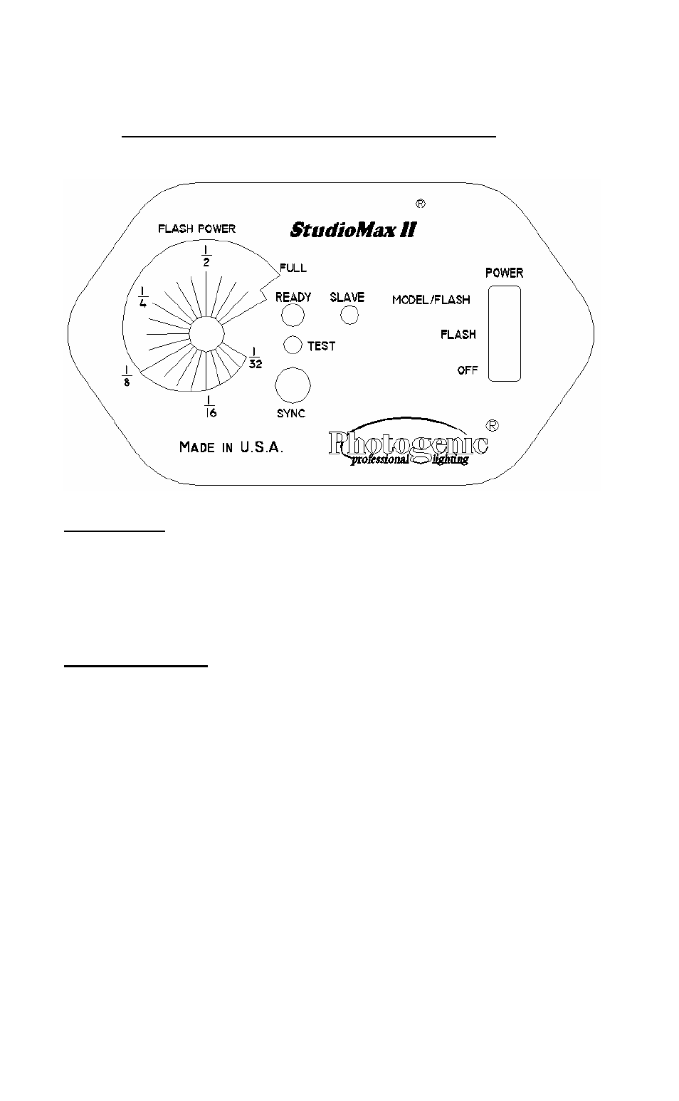 Photogenic Professional Lighting StudioMax II User Manual | Page 5 / 16