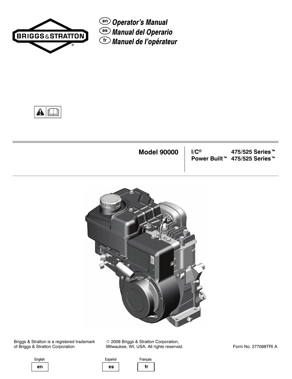 Briggs & Stratton 90000 User Manual | 24 pages