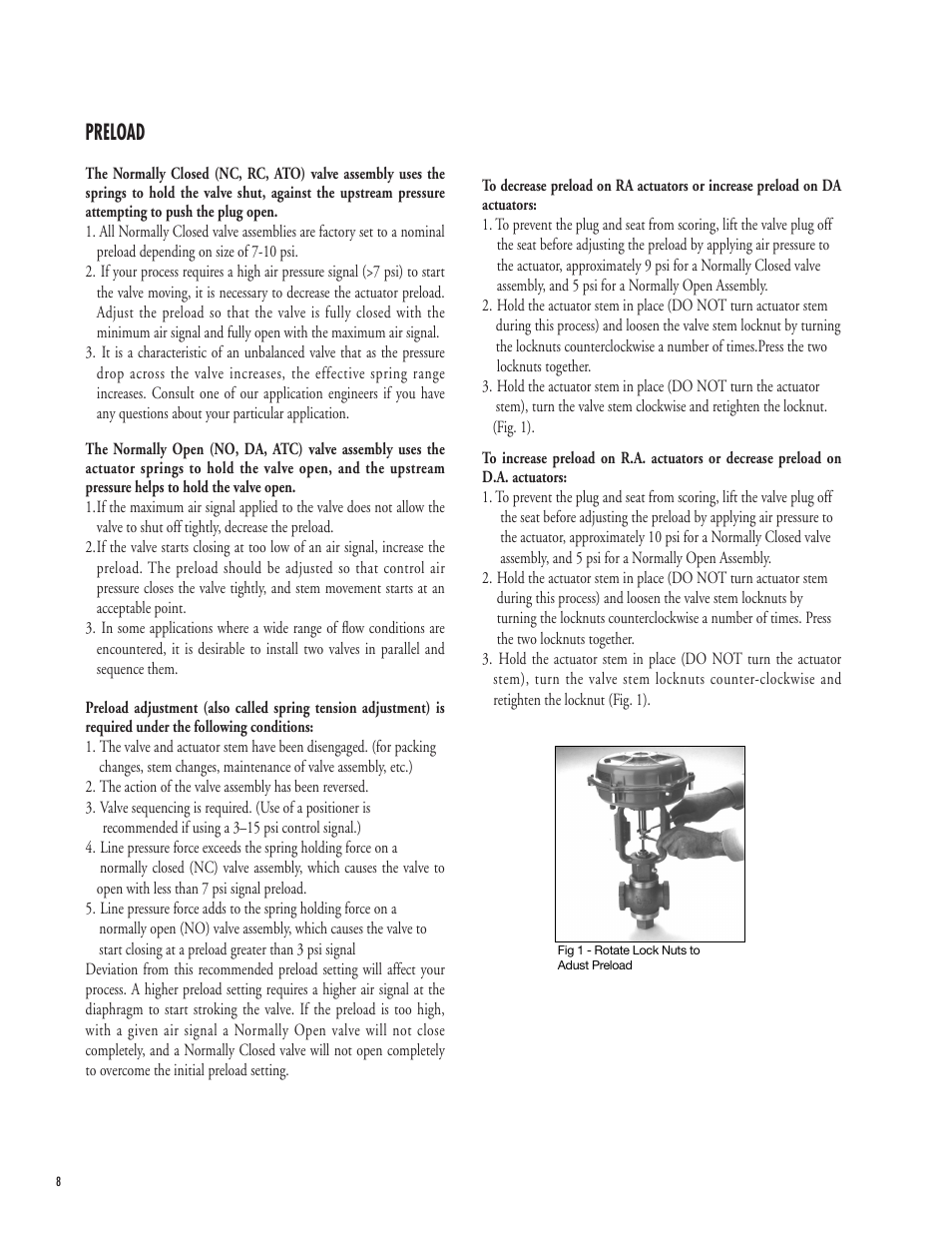 Preload | Powers 593 Series Flowrite II Heavy Duty Bronze Globe Control Valves User Manual | Page 8 / 16