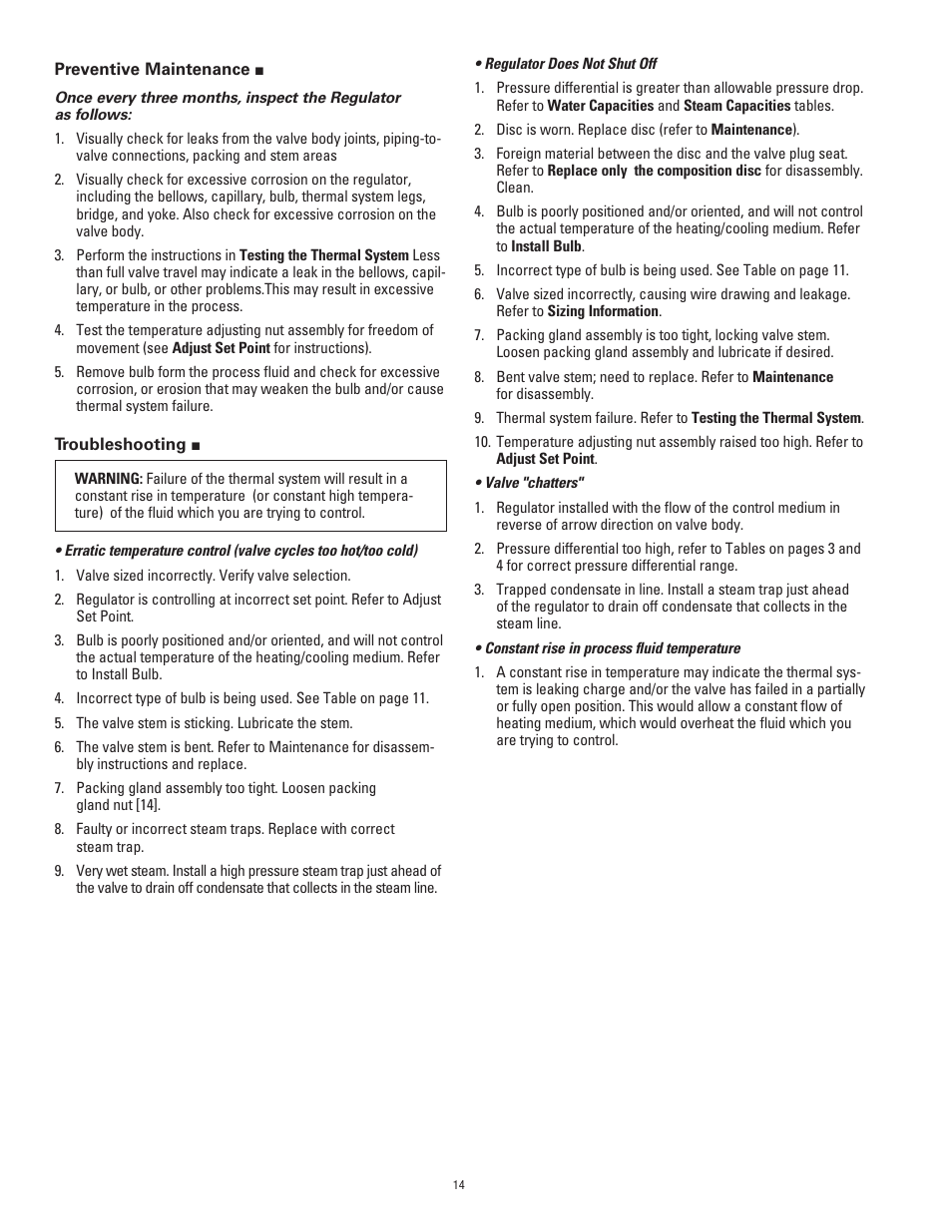 Powers 595 Series 11 Self-Operating Temperature Regulators - Type CD Composition Disc User Manual | Page 14 / 16