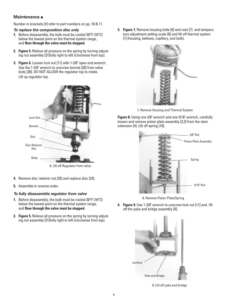 Powers 595 Series 11 Self-Operating Temperature Regulators - Type CD Composition Disc User Manual | Page 6 / 16