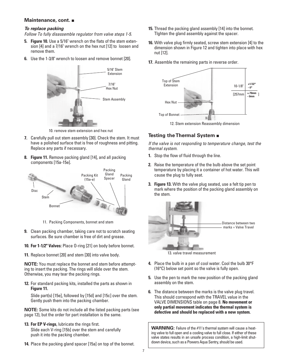 Powers 595 Series 11 Self-Operating Temperature Regulators - Type CD Composition Disc User Manual | Page 7 / 16