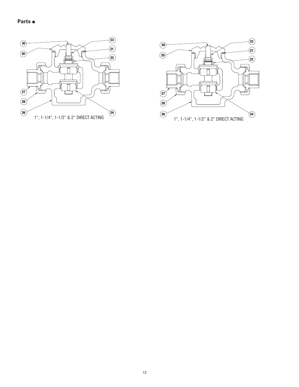 Parts | Powers 595 Series 11 Self-Operating Temperature Regulators - Type DB & DS Double Seat, Balanced User Manual | Page 12 / 20