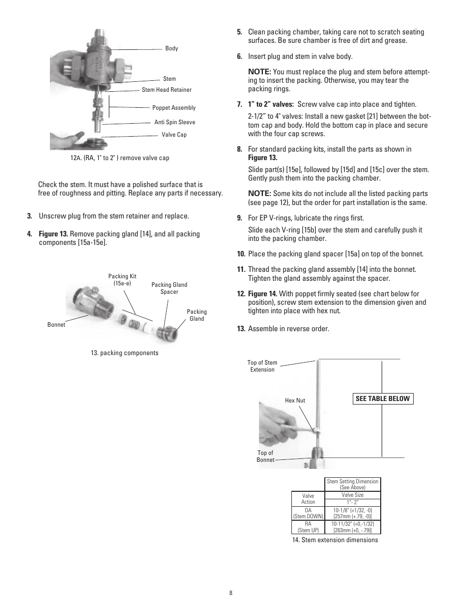 Powers 595 Series 11 Self-Operating Temperature Regulators - Type DB & DS Double Seat, Balanced User Manual | Page 8 / 20