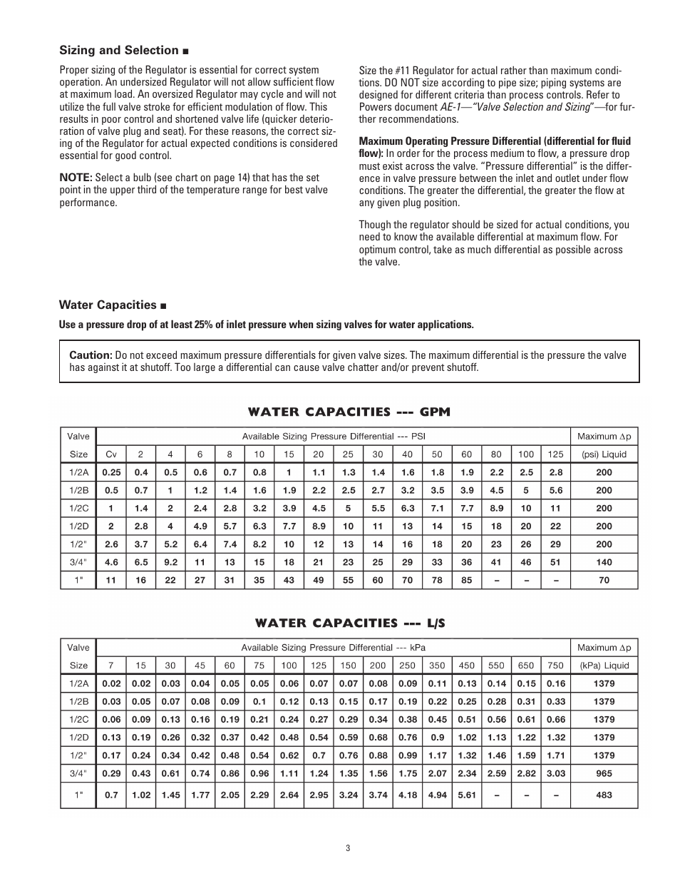 Powers 595 Series 11 Self-Operating Temperature Regulators - Type ST Stainless Trim User Manual | Page 3 / 16